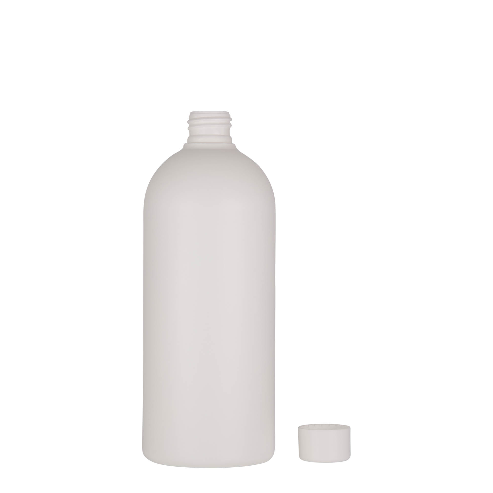500 ml plastflaska 'Tuffy', HDPE, vit, öppning: 24/410 500 ml plastflaska 'Tuffy', HDPE, vit, öppning: 24/410