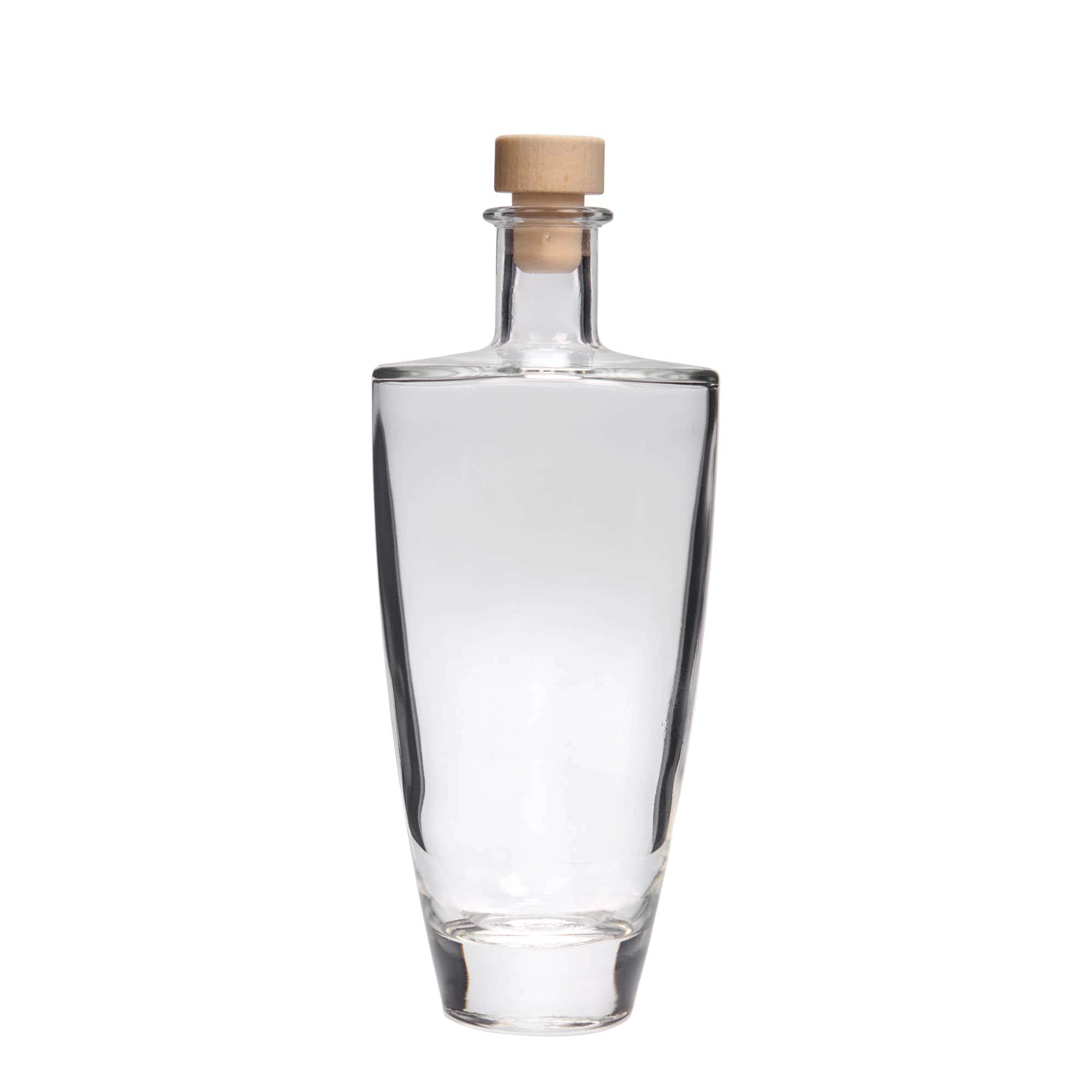 500 ml glasflaska 'Vanessa', oval, mynning: kork