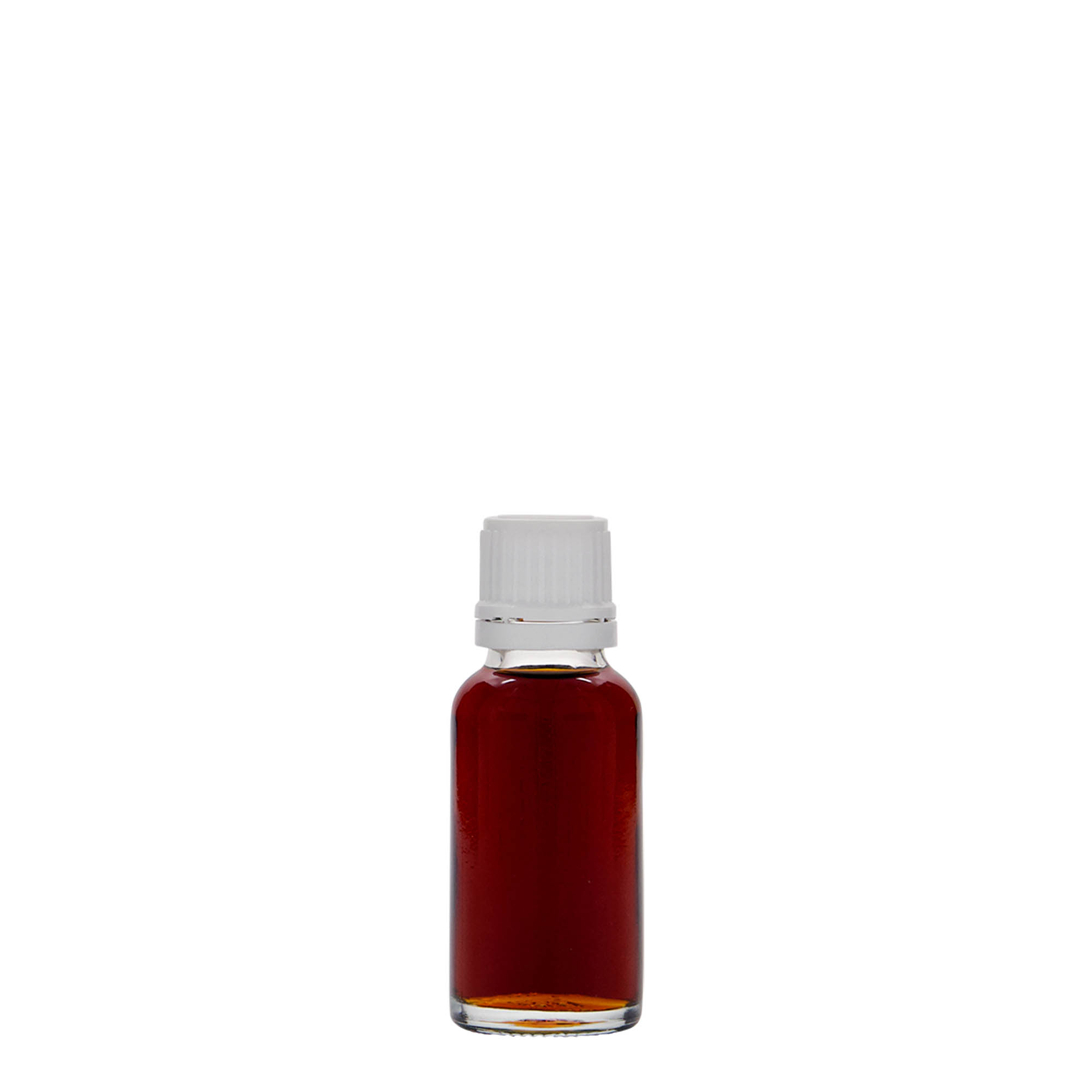 20 ml medicinflaska, glas, mynning: DIN 18