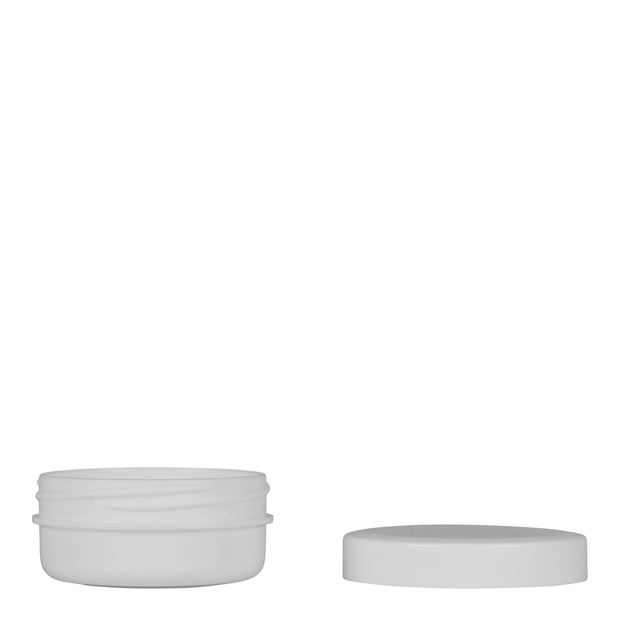 12 ml plastburk 'White Line', PP, vit, öppning: skruvlock 12 ml plastburk 'White Line', PP, vit, öppning: skruvlock