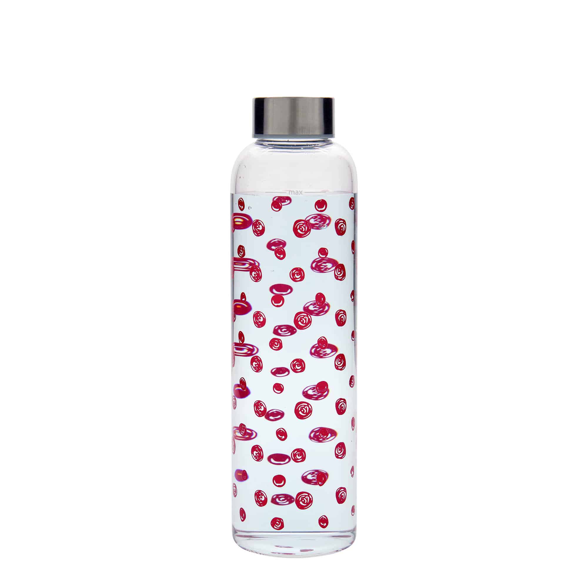 500 ml drickflaska 'Perseus - Röda prickar', öppning: skruvlock