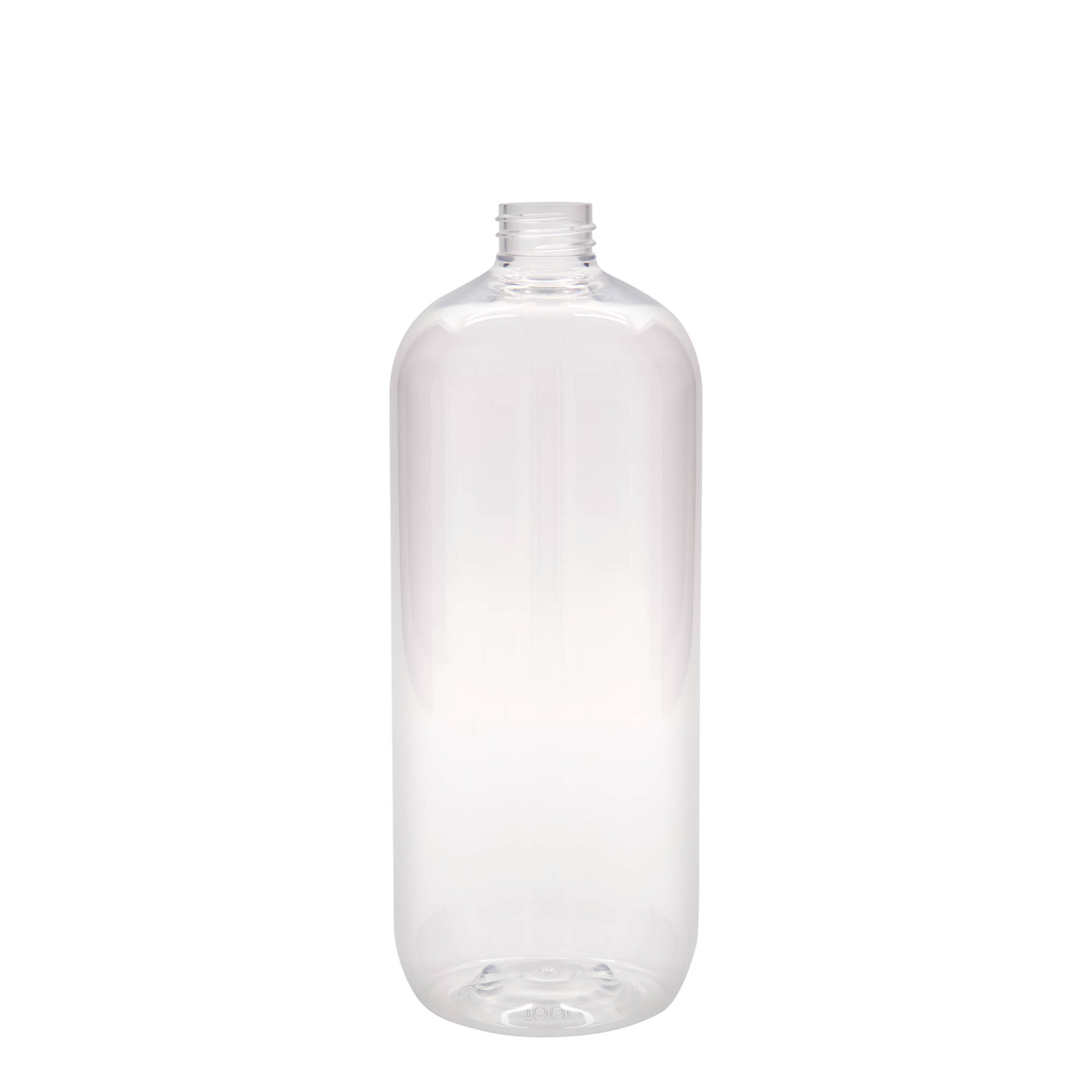 1.000 ml PET-flaska 'Boston', plast, öppning: 28/410 1.000 ml PET-flaska 'Boston', plast, öppning: 28/410
