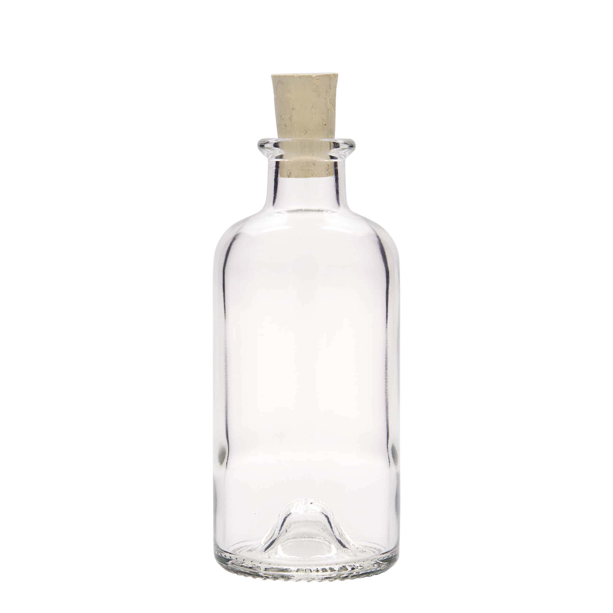 200 ml glasflaska apotekare, mynning: kork