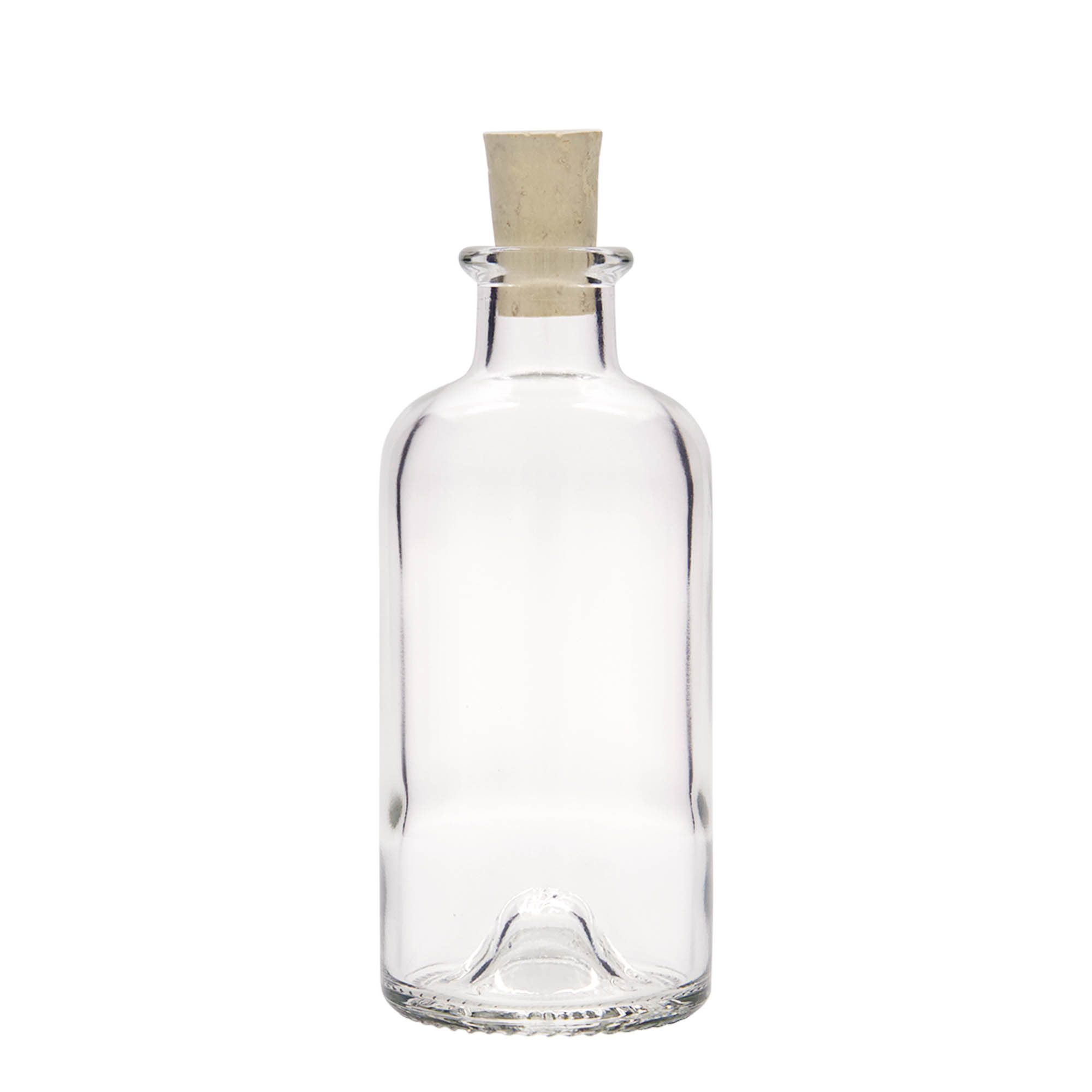 200 ml glasflaska apotekare, mynning: kork
