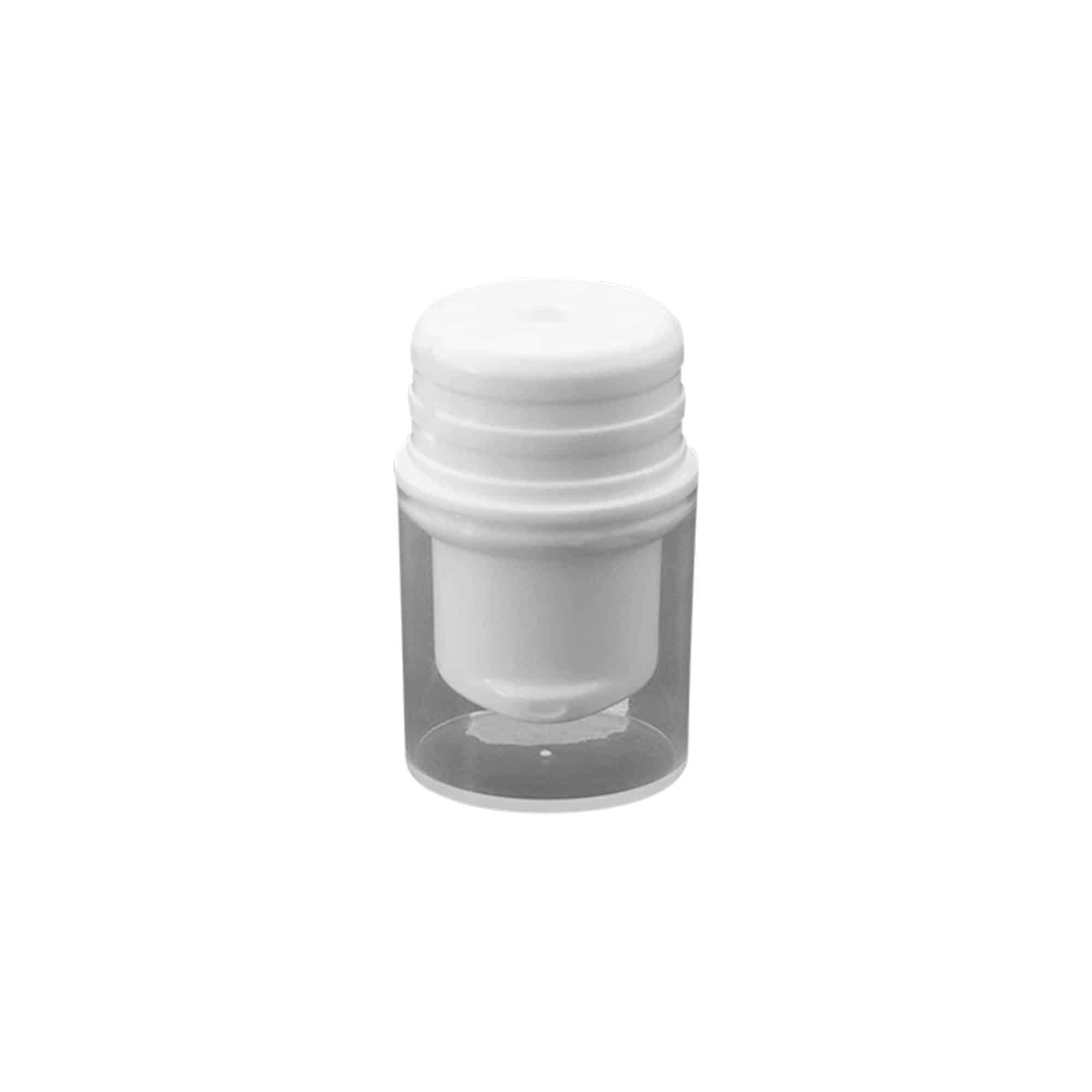 Airless dispenser pumphuvud 'Nano', PP-plast, vit
