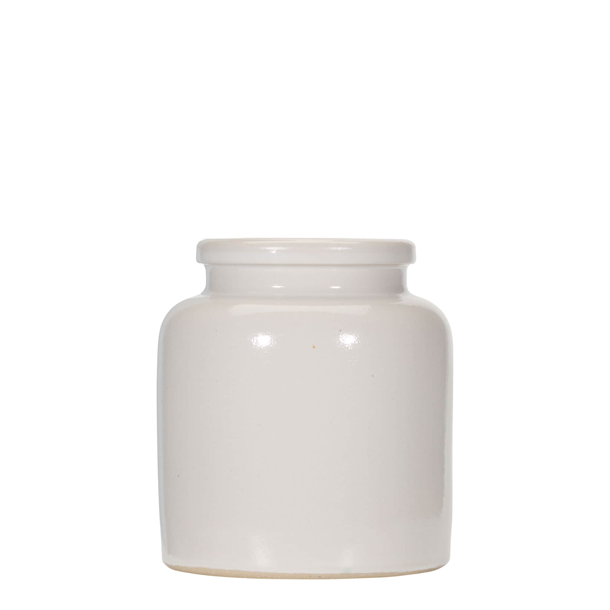 270 ml stengodsburk, keramik, vit, mynning: snäpplock 270 ml stengodsburk, keramik, vit, mynning: snäpplock