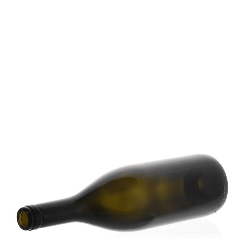 750 ml vinflaska 'Tiffany', antikgrön, öppning: kork