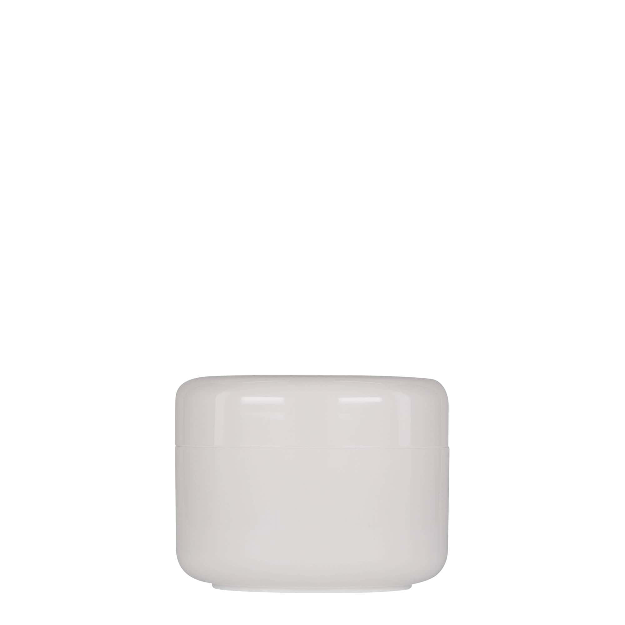 100 ml plastburk 'Bianca', PP, vit, öppning: skruvlock