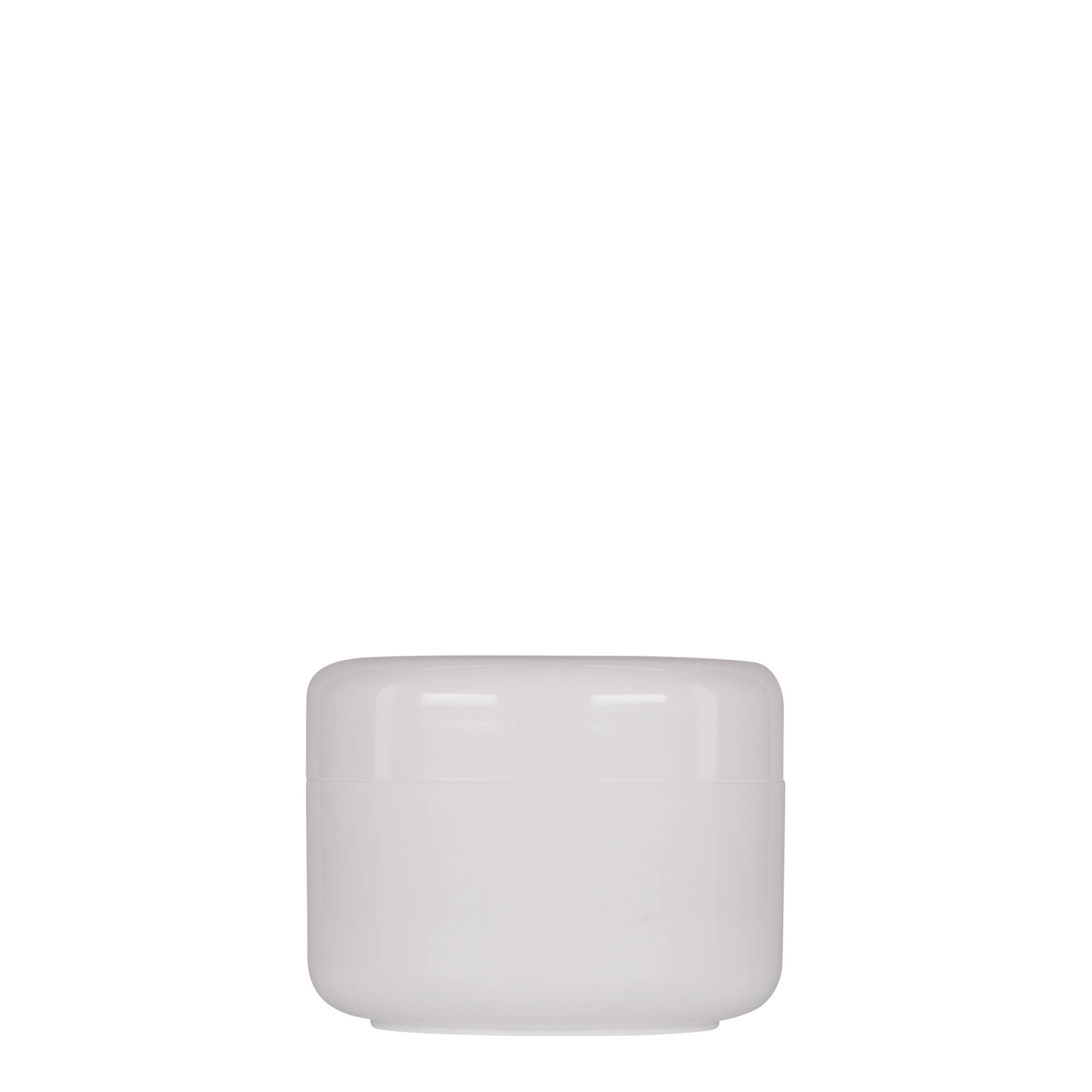 100 ml plastburk 'Bianca', PP, vit, öppning: skruvlock