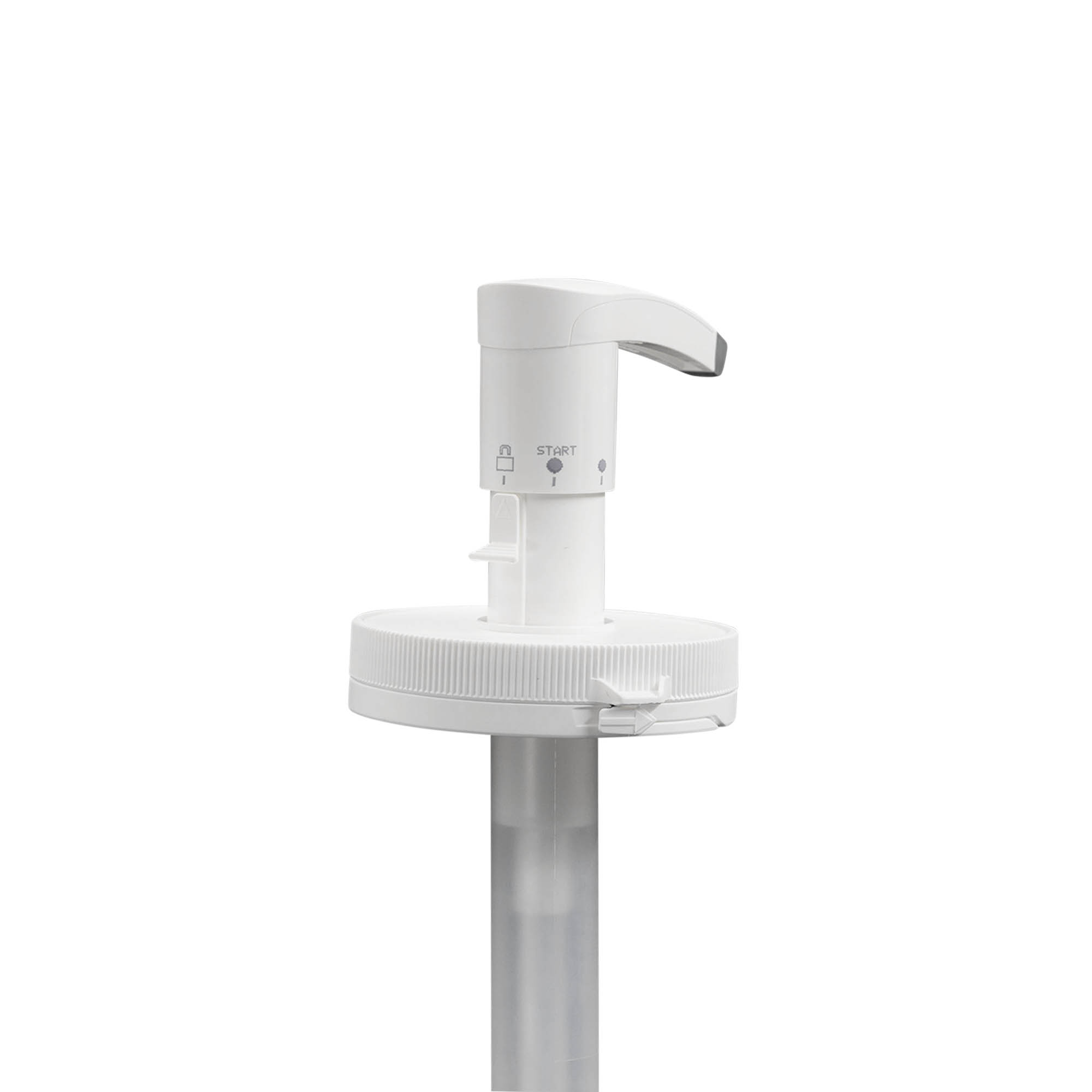Dispenserpump för 655 ml 'Securibox', PE-plast, vit, för öppning: skruvlock