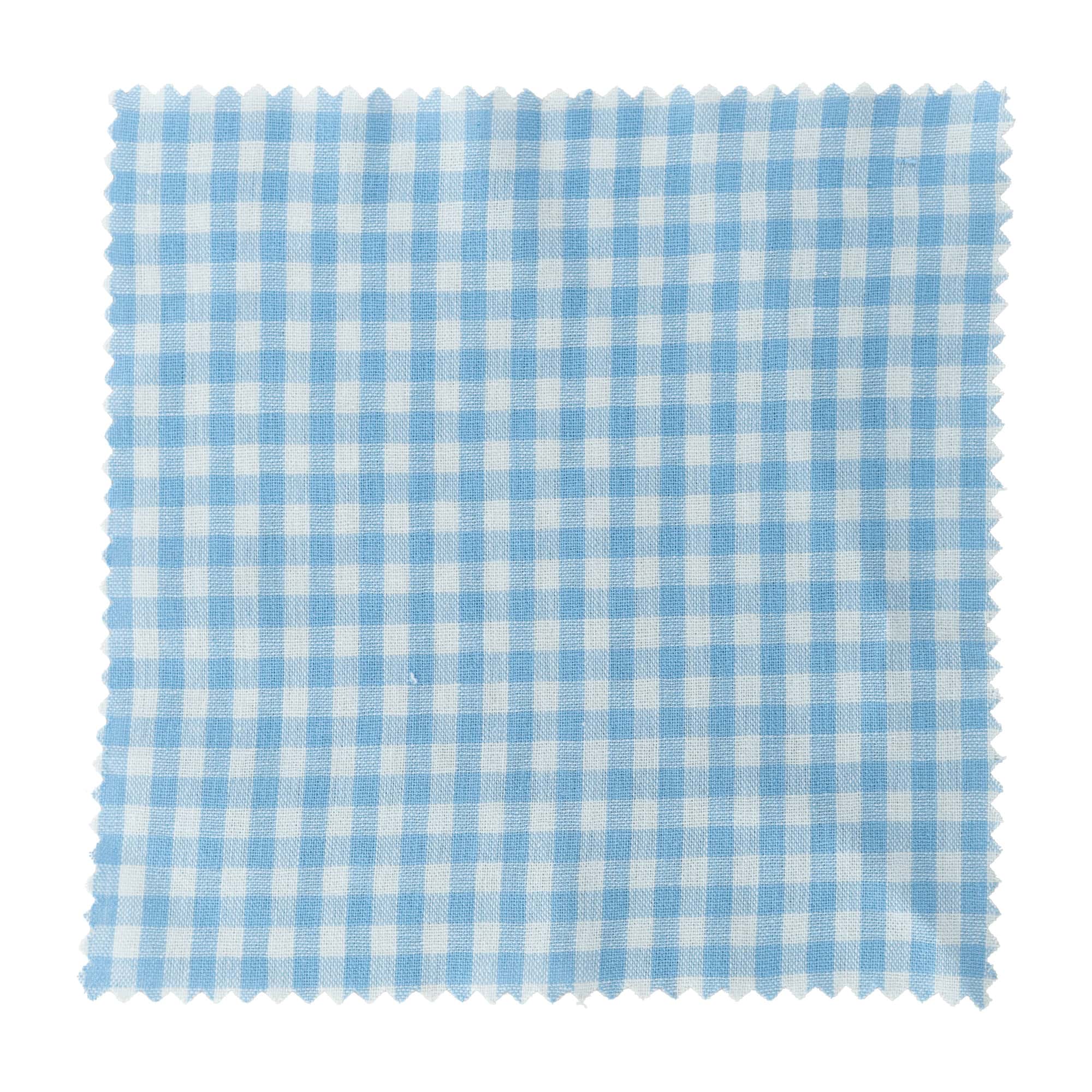 Tygservett rutig 15x15, kvadratisk, textil, ljusblå, öppning: TO58-TO82 Tygservett rutig 15x15, kvadratisk, textil, ljusblå, öppning: TO58-TO82