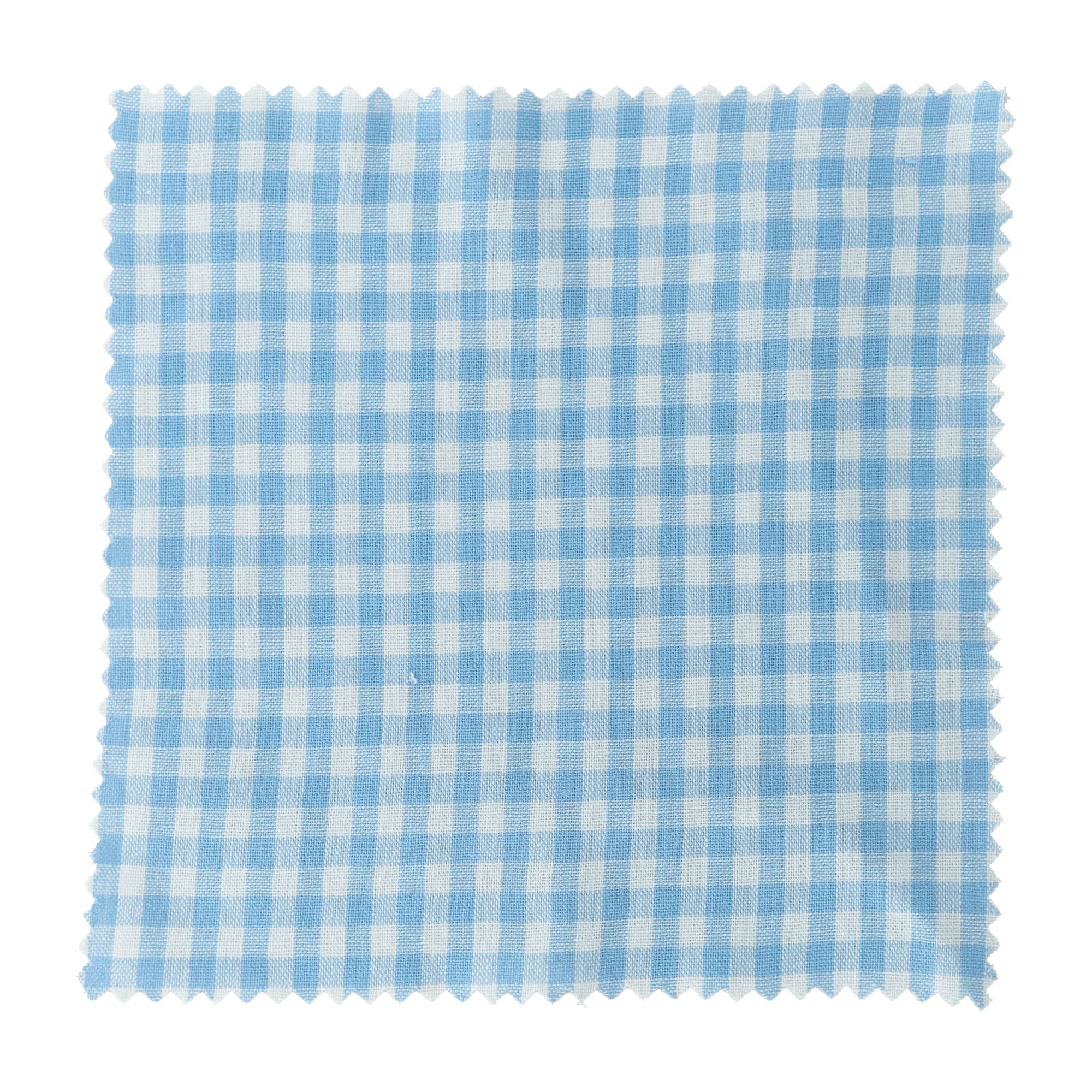 Tygservett rutig 15x15, kvadratisk, textil, ljusblå, öppning: TO58-TO82