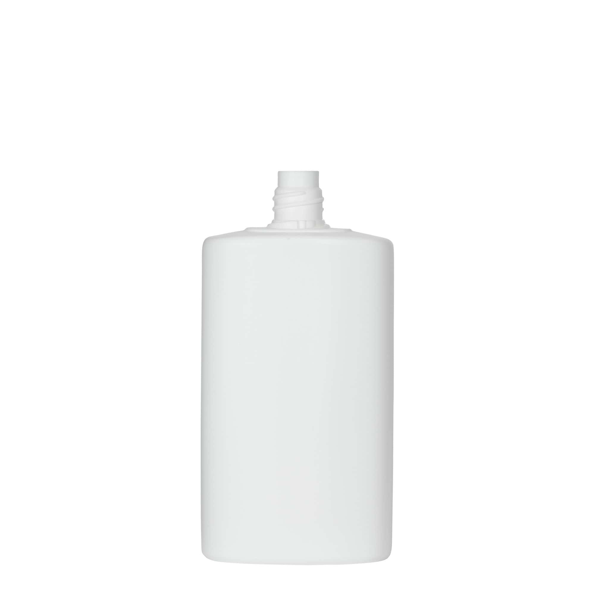 250 ml plastflaska 'Indy', oval, HDPE, vit, öppning: skruvlock