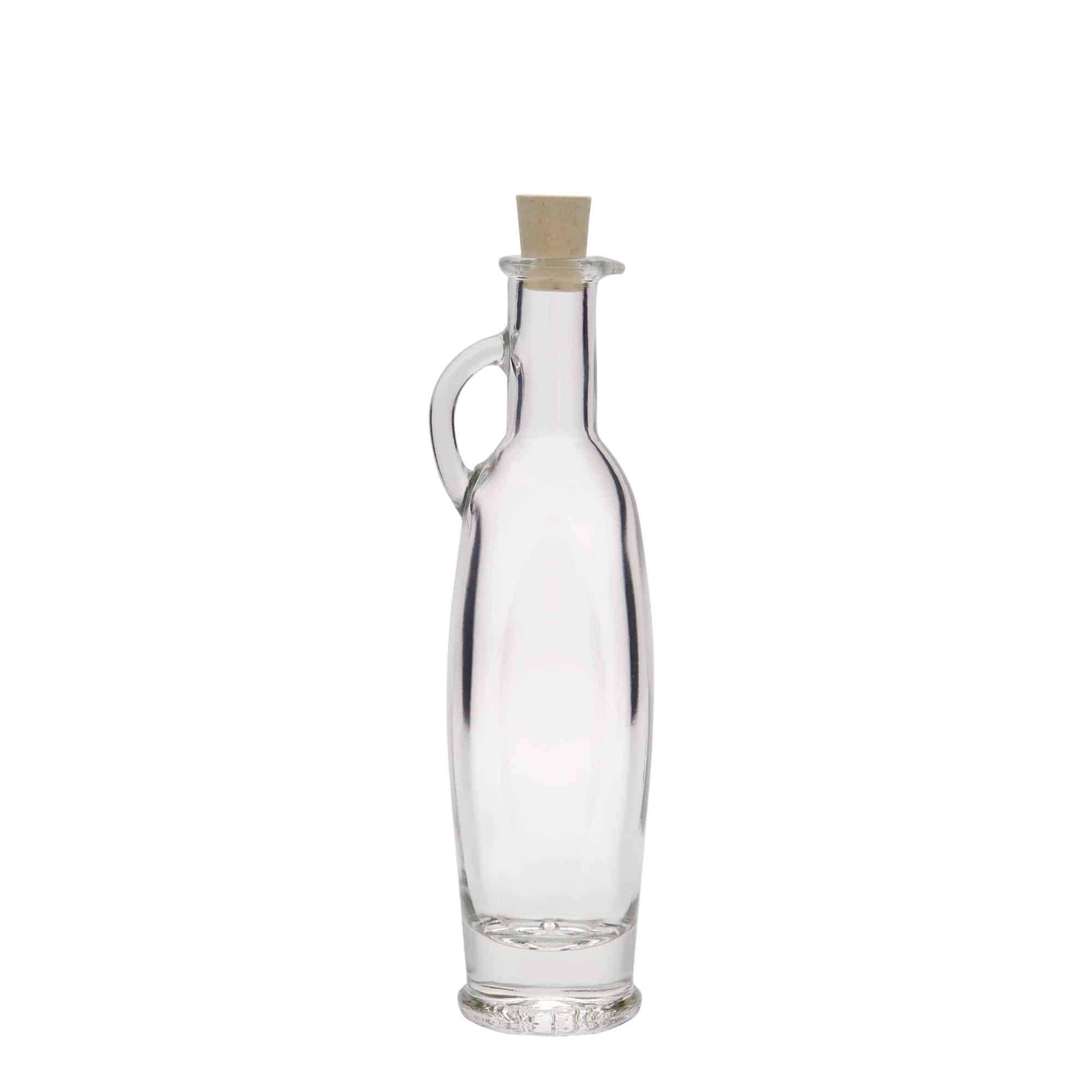 100 ml glasflaska 'Eleganta', oval, mynning: kork