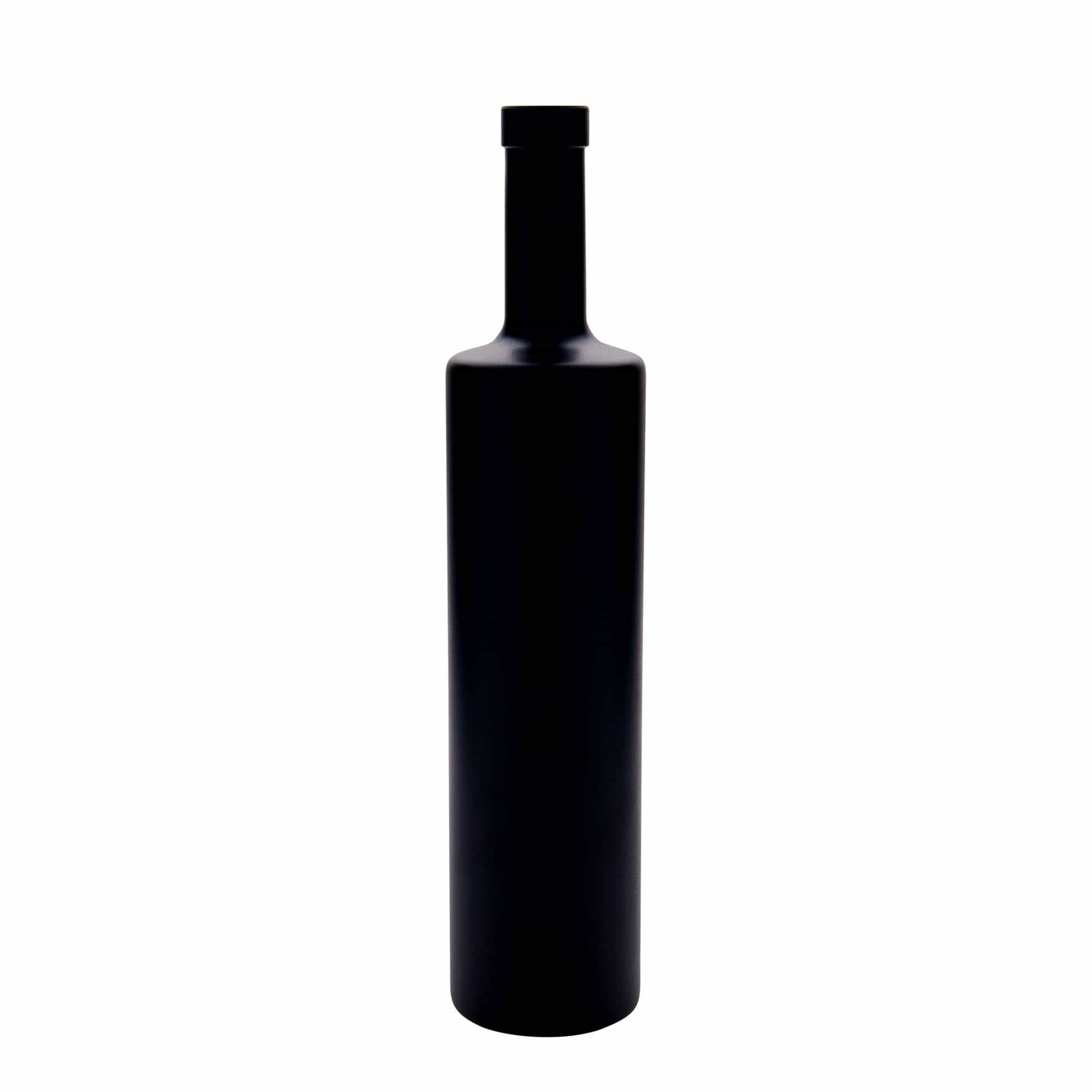 700 ml glasflaska 'Centurio', svart, mynning: kork 700 ml glasflaska 'Centurio', svart, mynning: kork