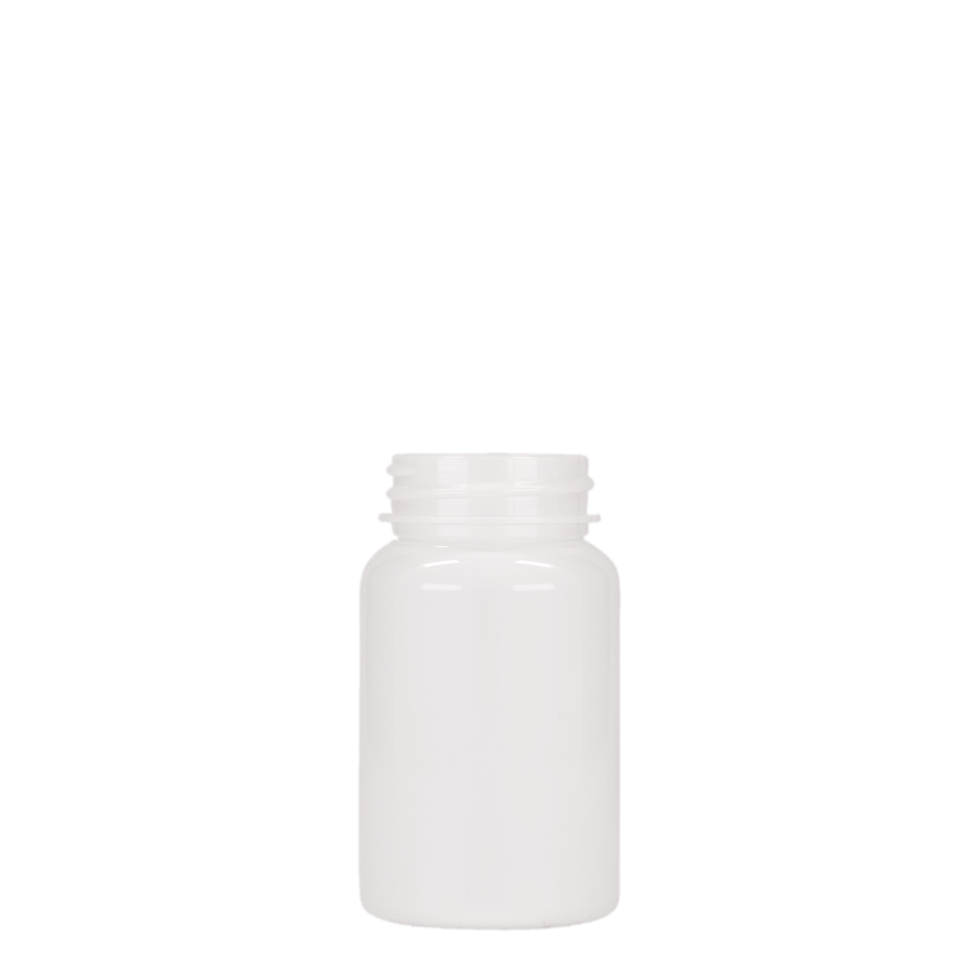 75 ml PET-förpackning, plast, vit, öppning: 38/400