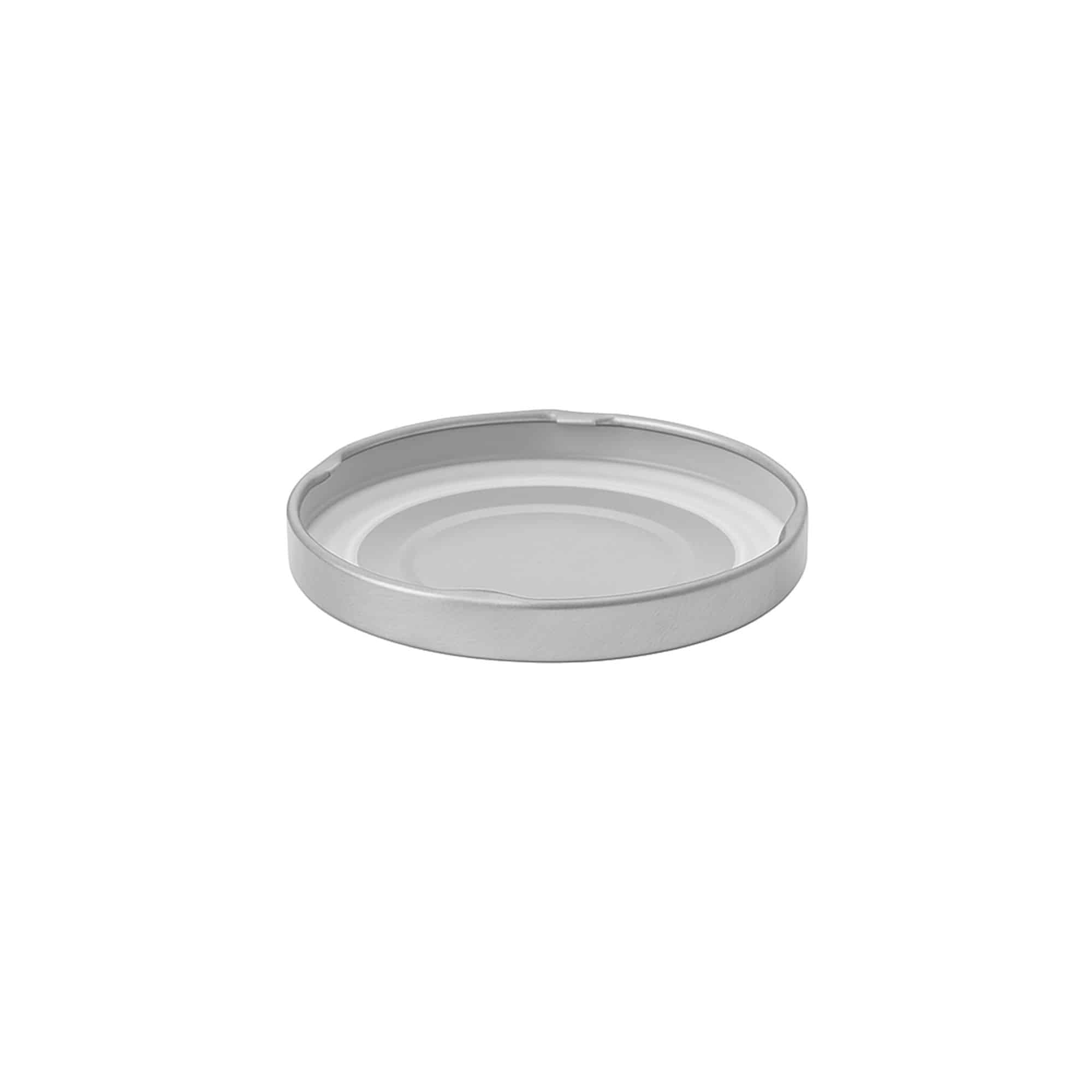 Twist off-lock, plåt, silver, för mynning: TO 63