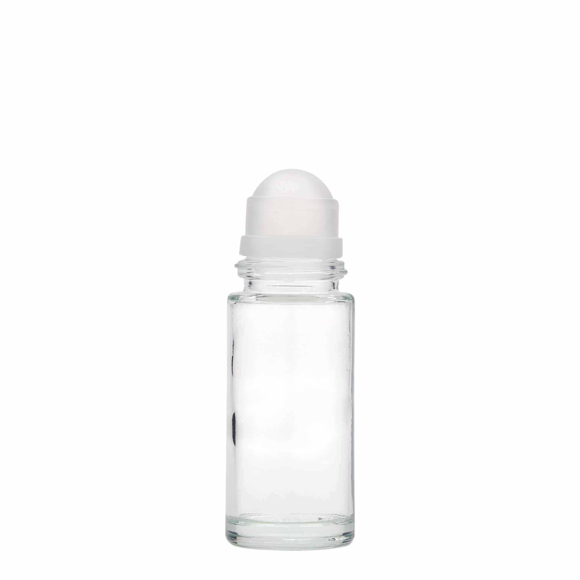 50 ml roll-on-flaska, glas, öppning: skruvlock