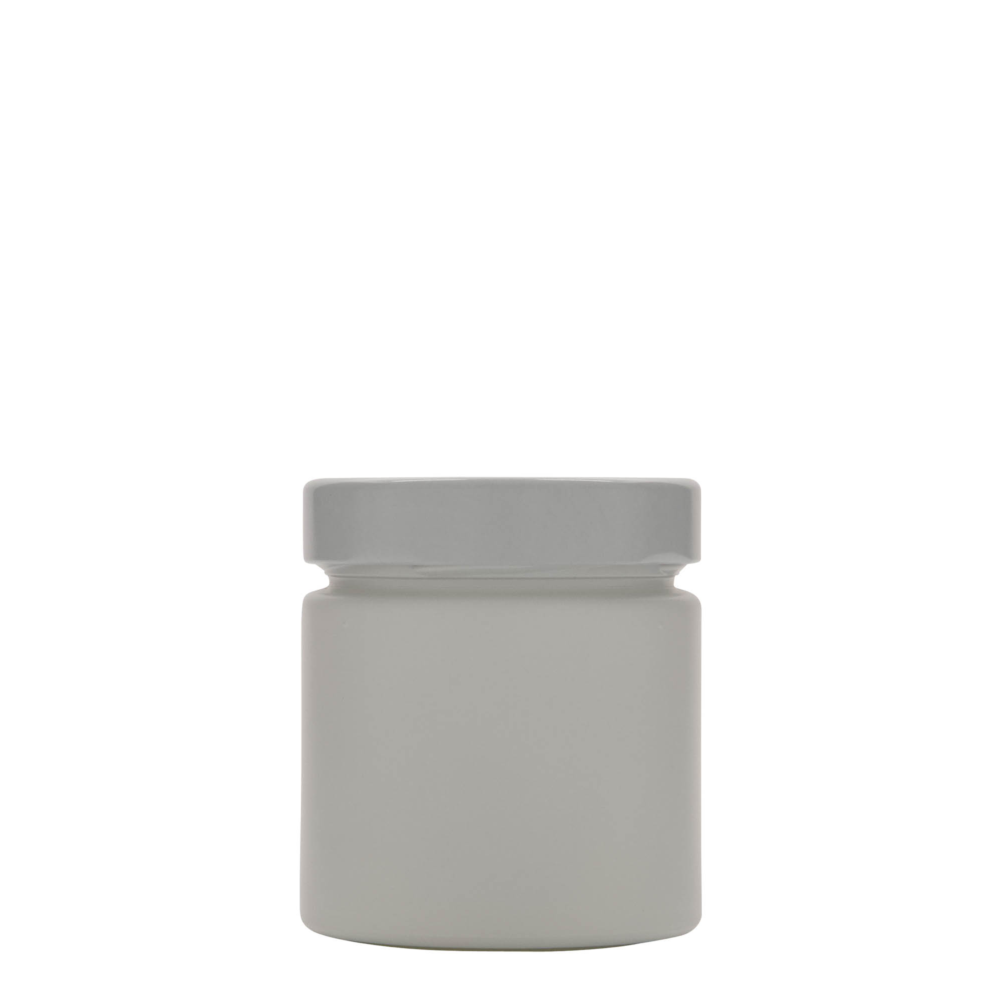 212 ml rund glas 'Aurora', vitt, öppning: Deep-Twist-Off (DTO 66)