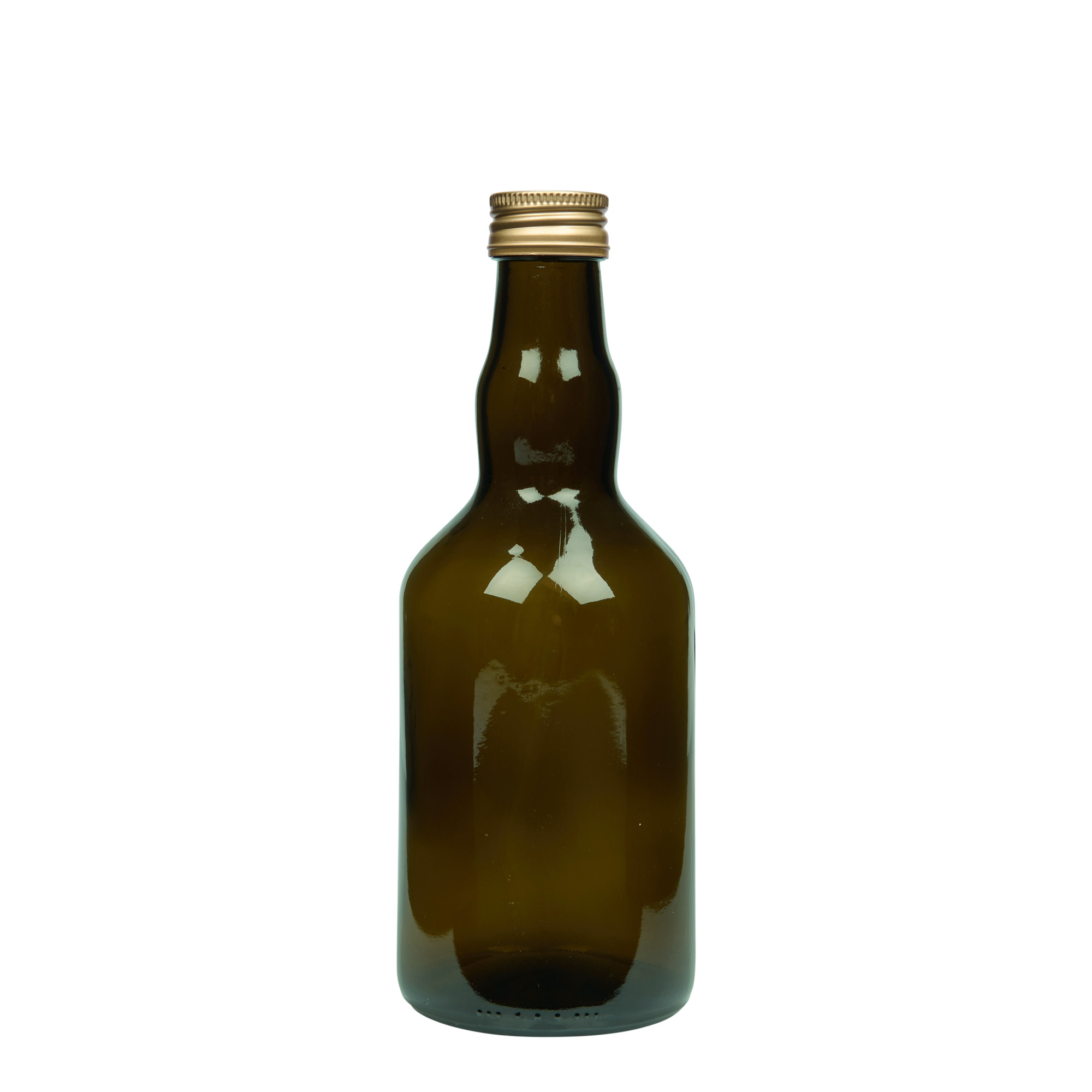 500 ml glasflaska 'Olona', antikgrön, öppning: PP 31,5