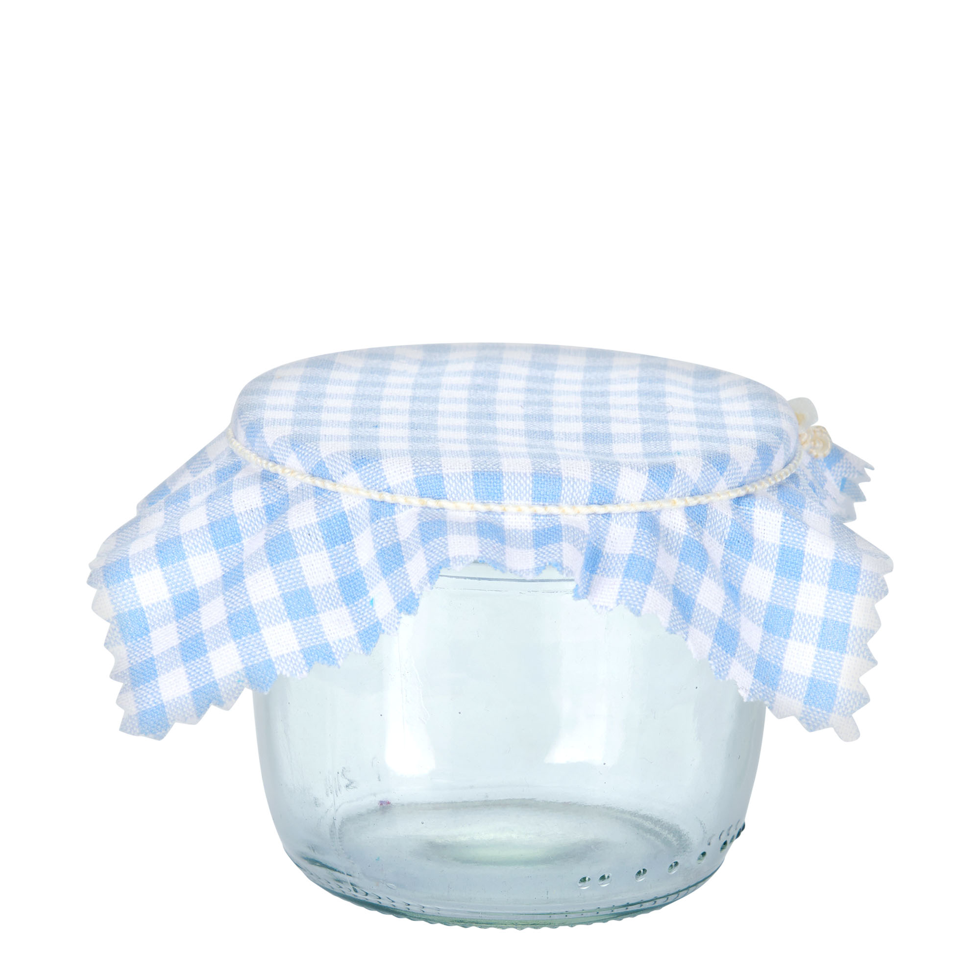 Tygservett rutigt 12x12, kvadratisk, textil, ljusblå, öppning: TO38-TO53 Tygservett rutigt 12x12, kvadratisk, textil, ljusblå, öppning: TO38-TO53