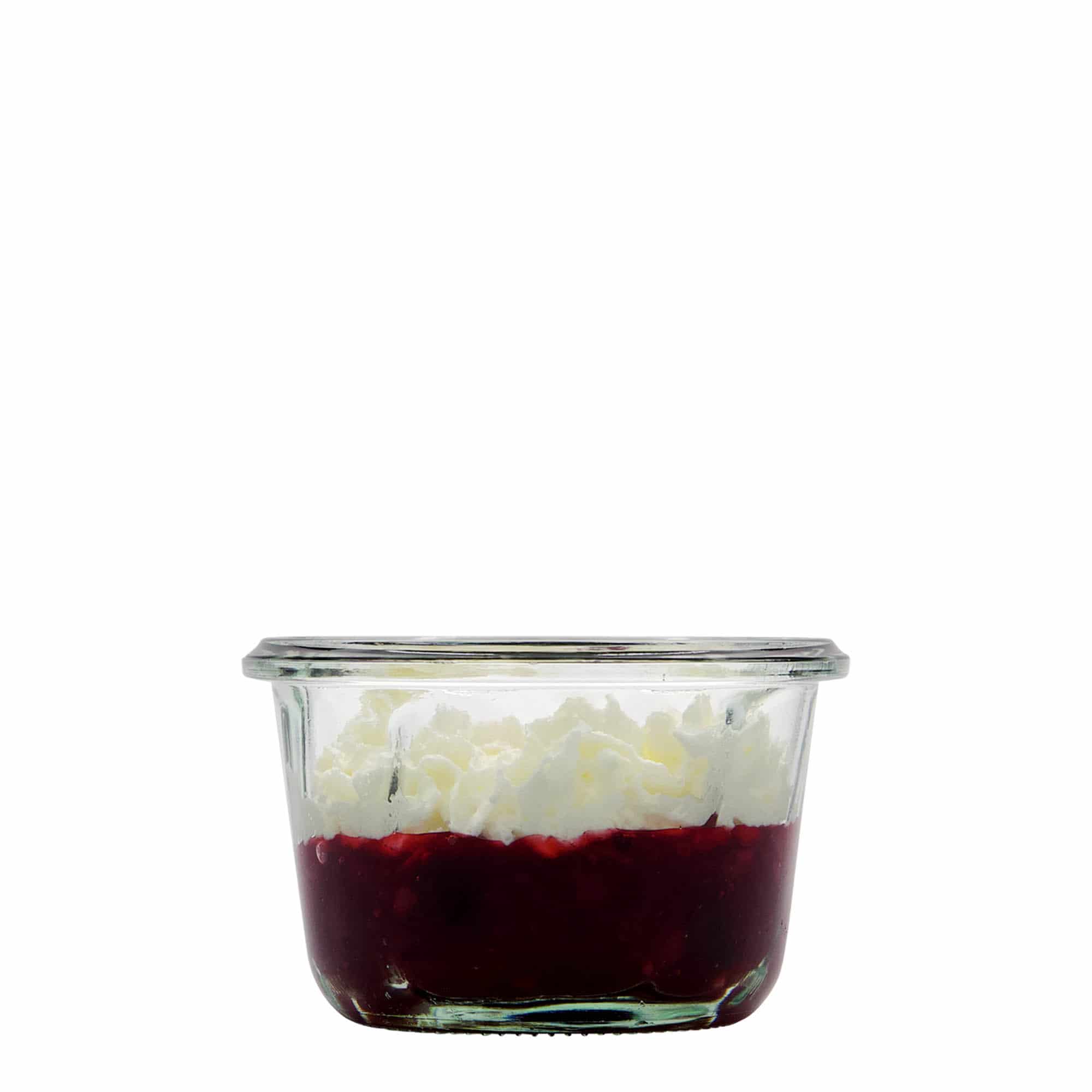 165 ml WECK-sockerkaksglas, mynning: rund kant