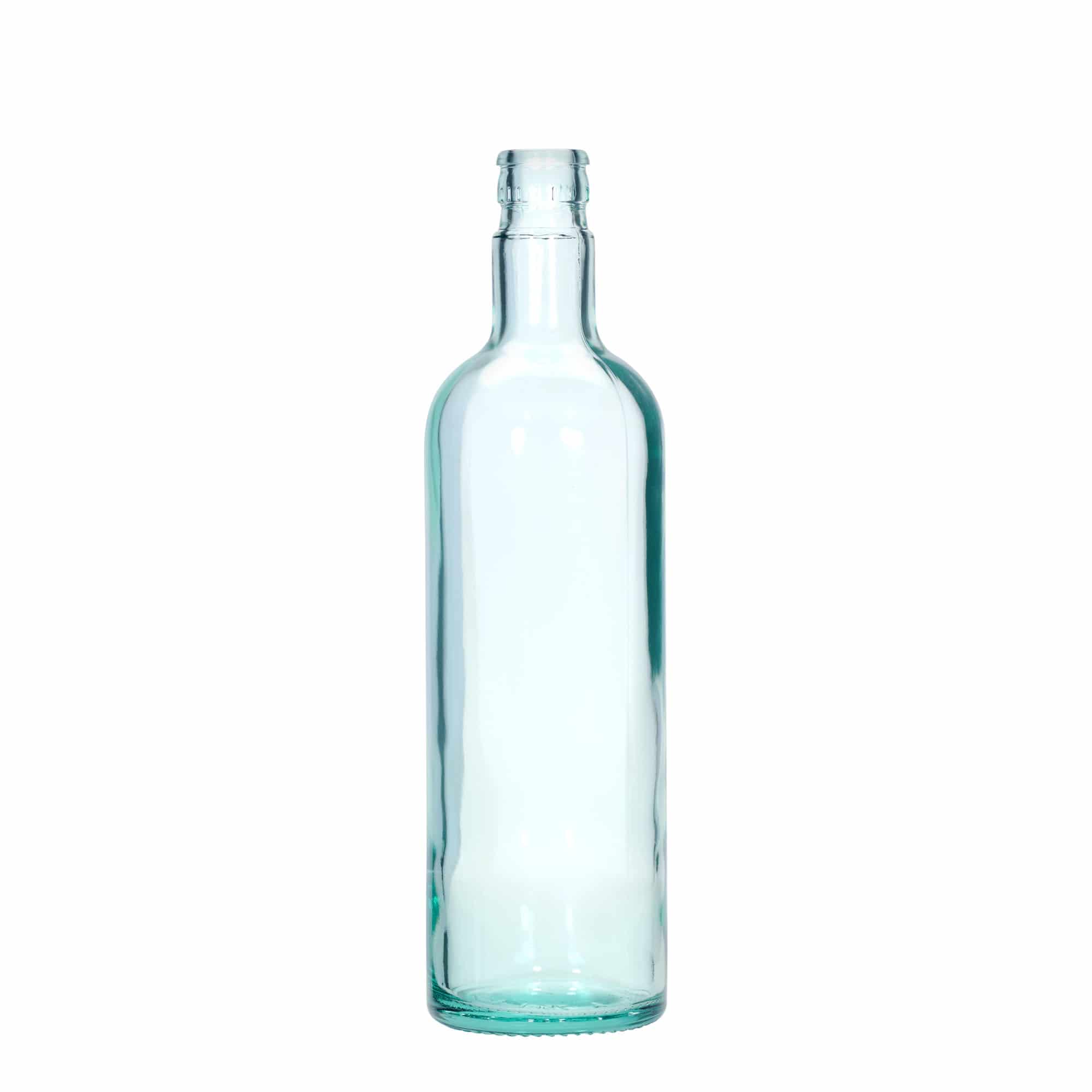 750 ml vinäger-/oljeflaska 'Willy New', glas, ljusgrön, mynning: DOP