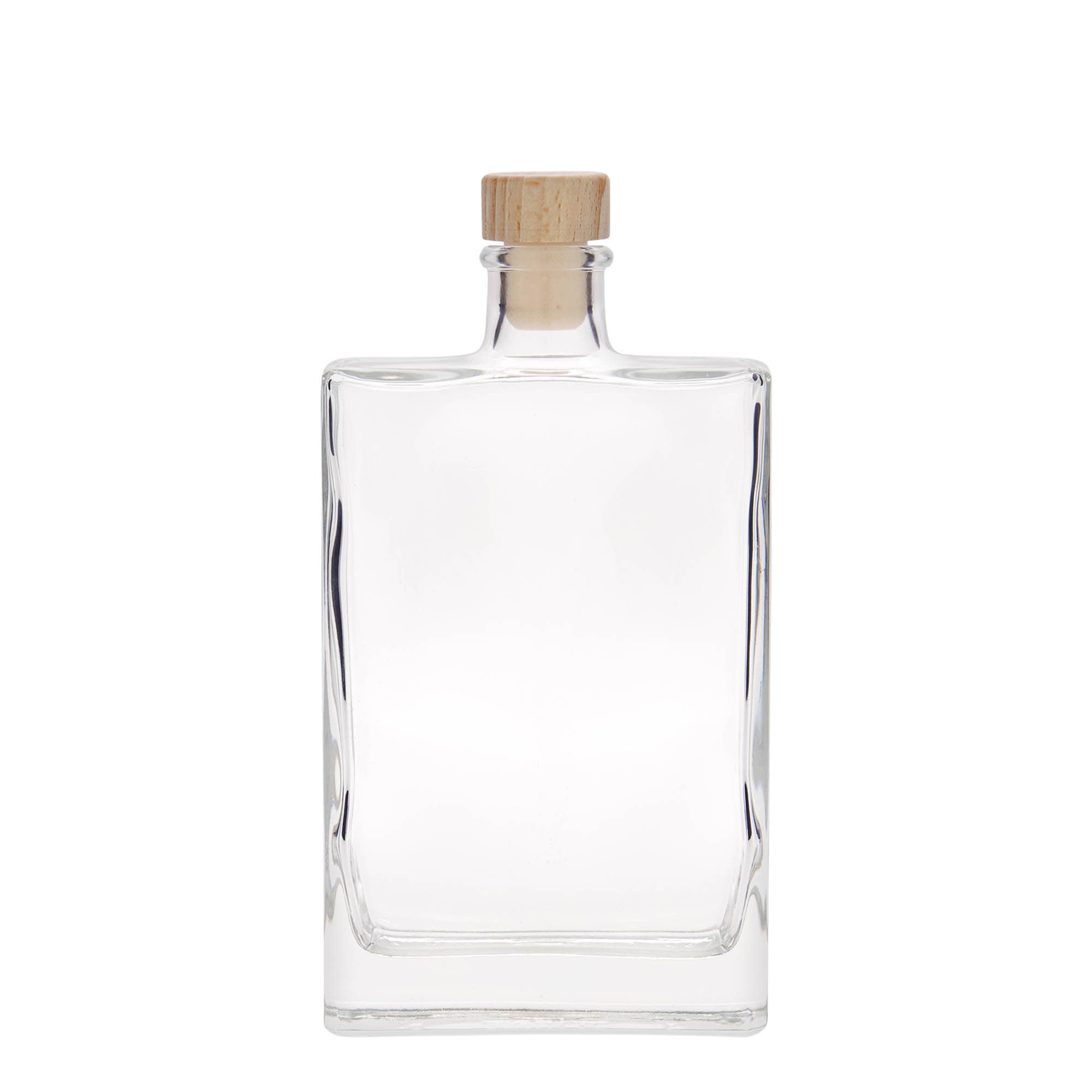350 ml glasflaska 'Julia', rektangulär, mynning: kork