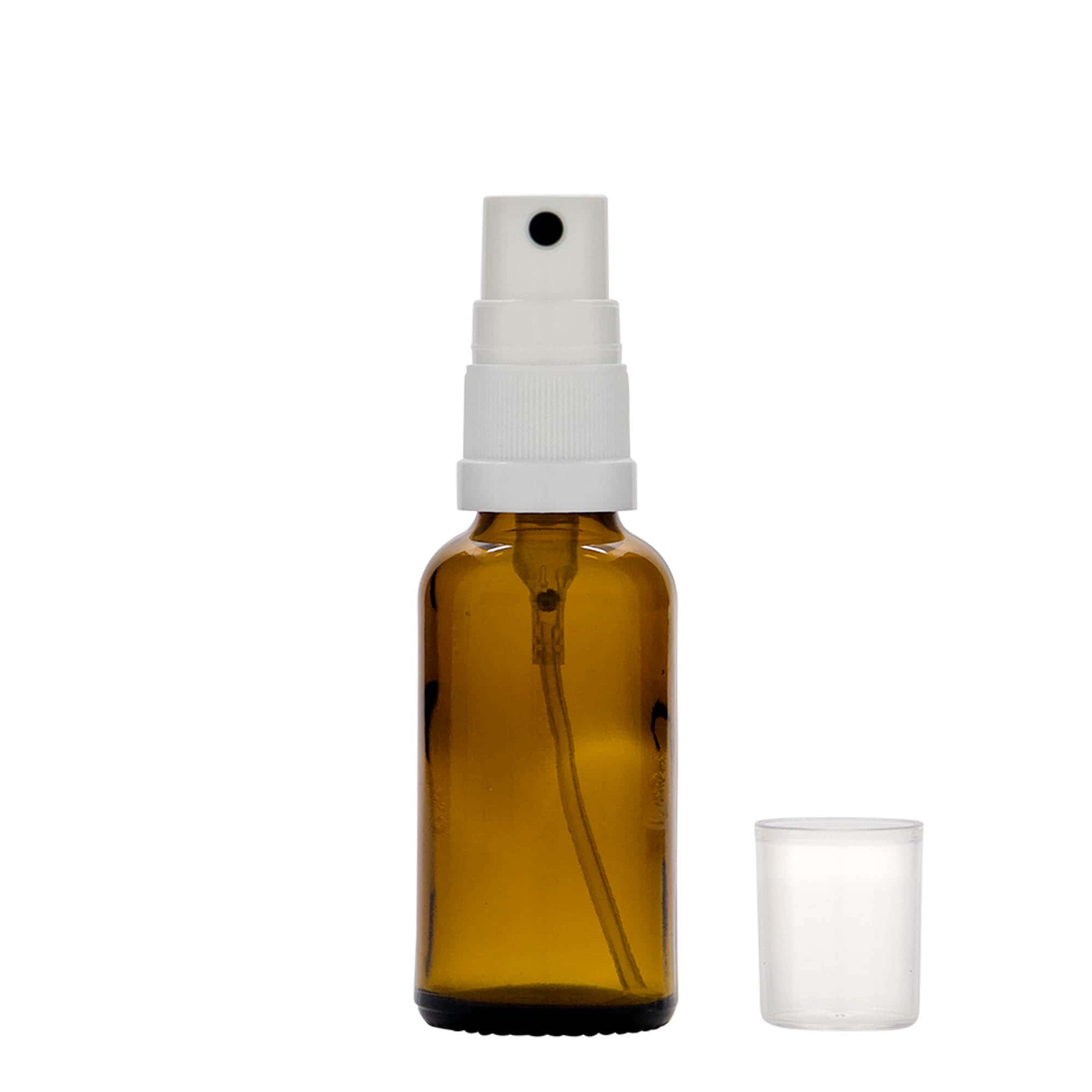 30 ml sprayflaska medicin, glas, brun, mynning: DIN 18 30 ml sprayflaska medicin, glas, brun, mynning: DIN 18