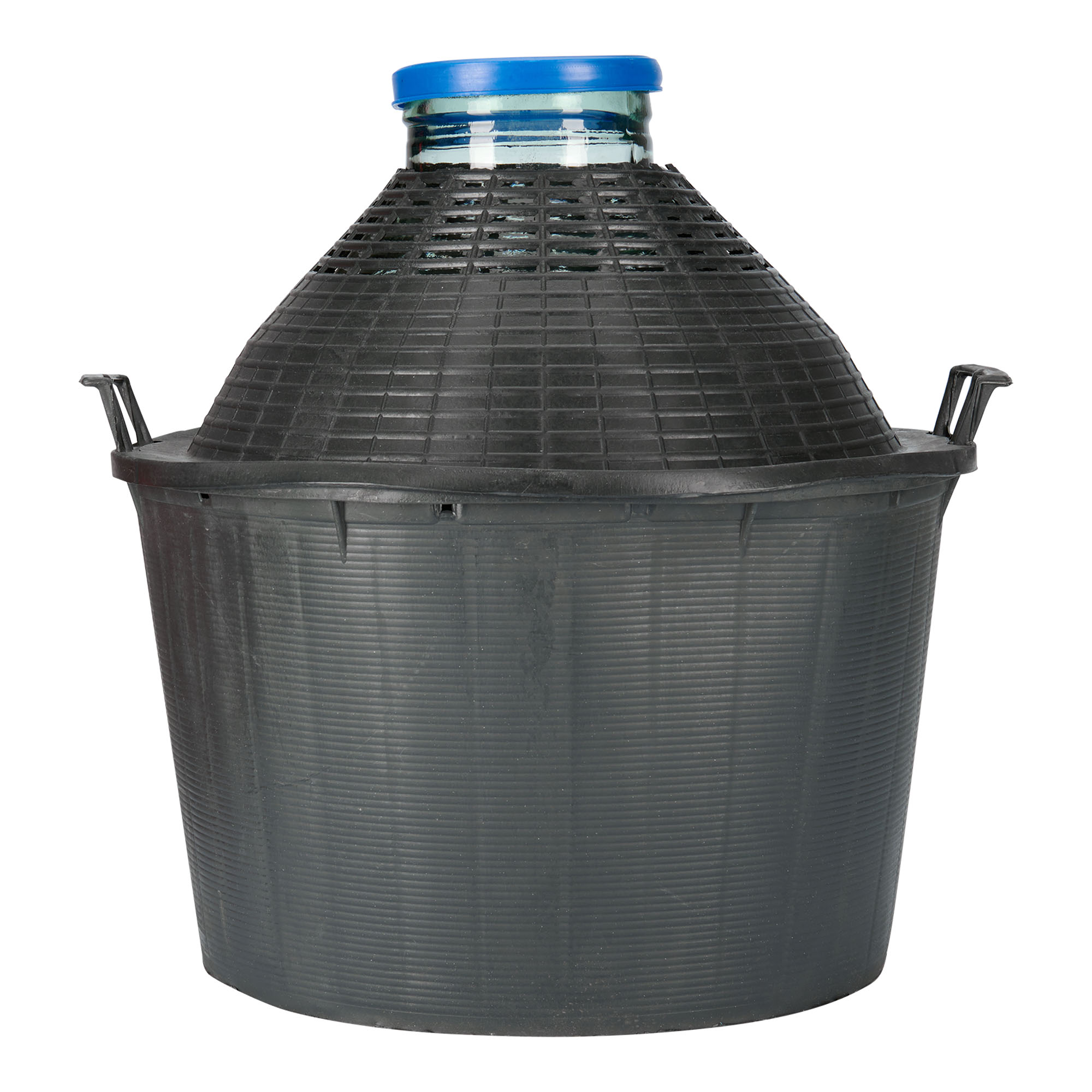 34 l ballongflaska vid hals, glas, mynning: påklämningslock 34 l ballongflaska vid hals, glas, mynning: påklämningslock