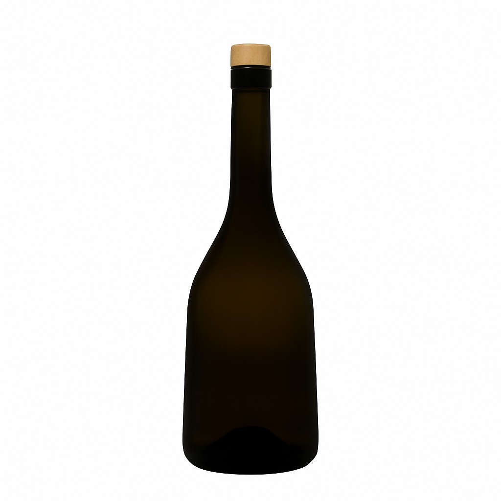 750 ml glasflaska 'Rustica', antikgrön, öppning: kork 750 ml glasflaska 'Rustica', antikgrön, öppning: kork