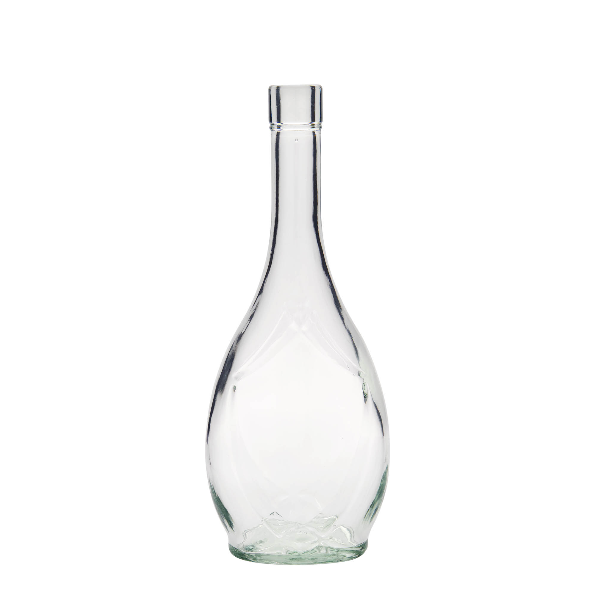 500 ml glasflaska 'Saragossa', oval, öppning: kork