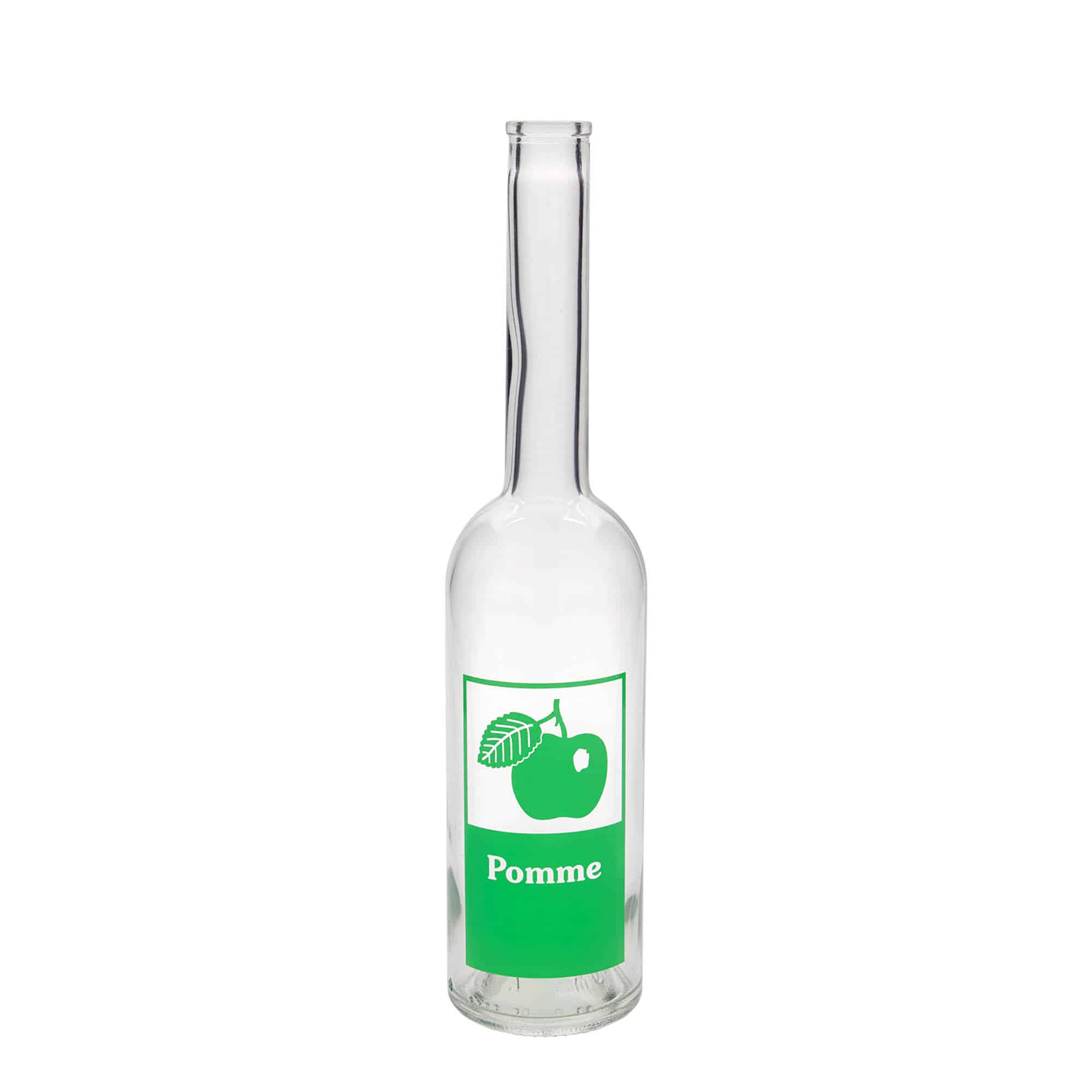 500 ml glasflaska 'Opera', motiv: Pomme, mynning: kork 500 ml glasflaska 'Opera', motiv: Pomme, mynning: kork