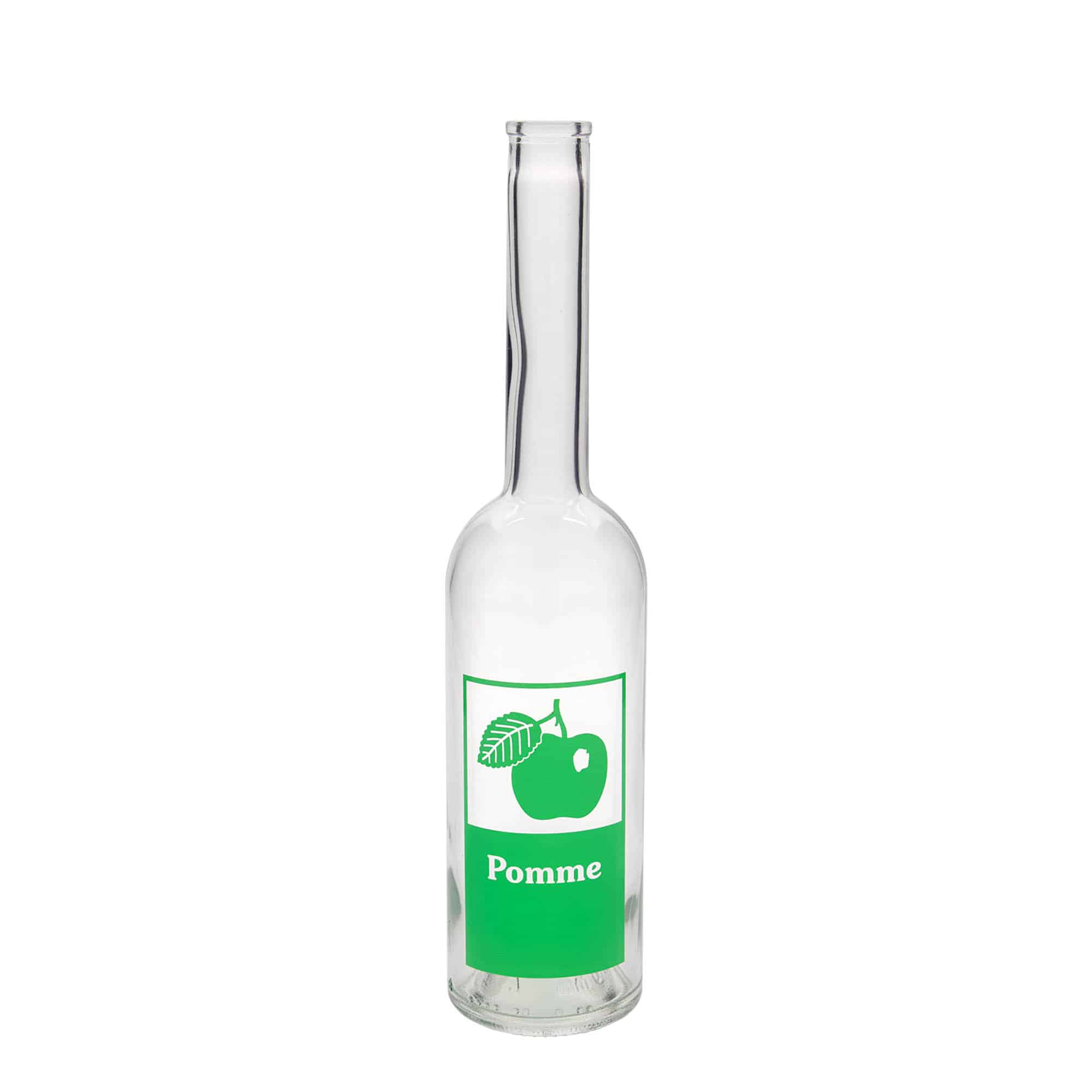500 ml glasflaska 'Opera', motiv: Pomme, öppning: kork