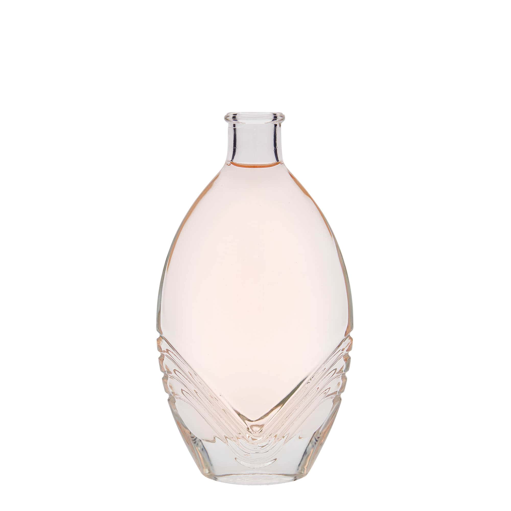 200 ml glasflaska 'Florence', oval, mynning: kork