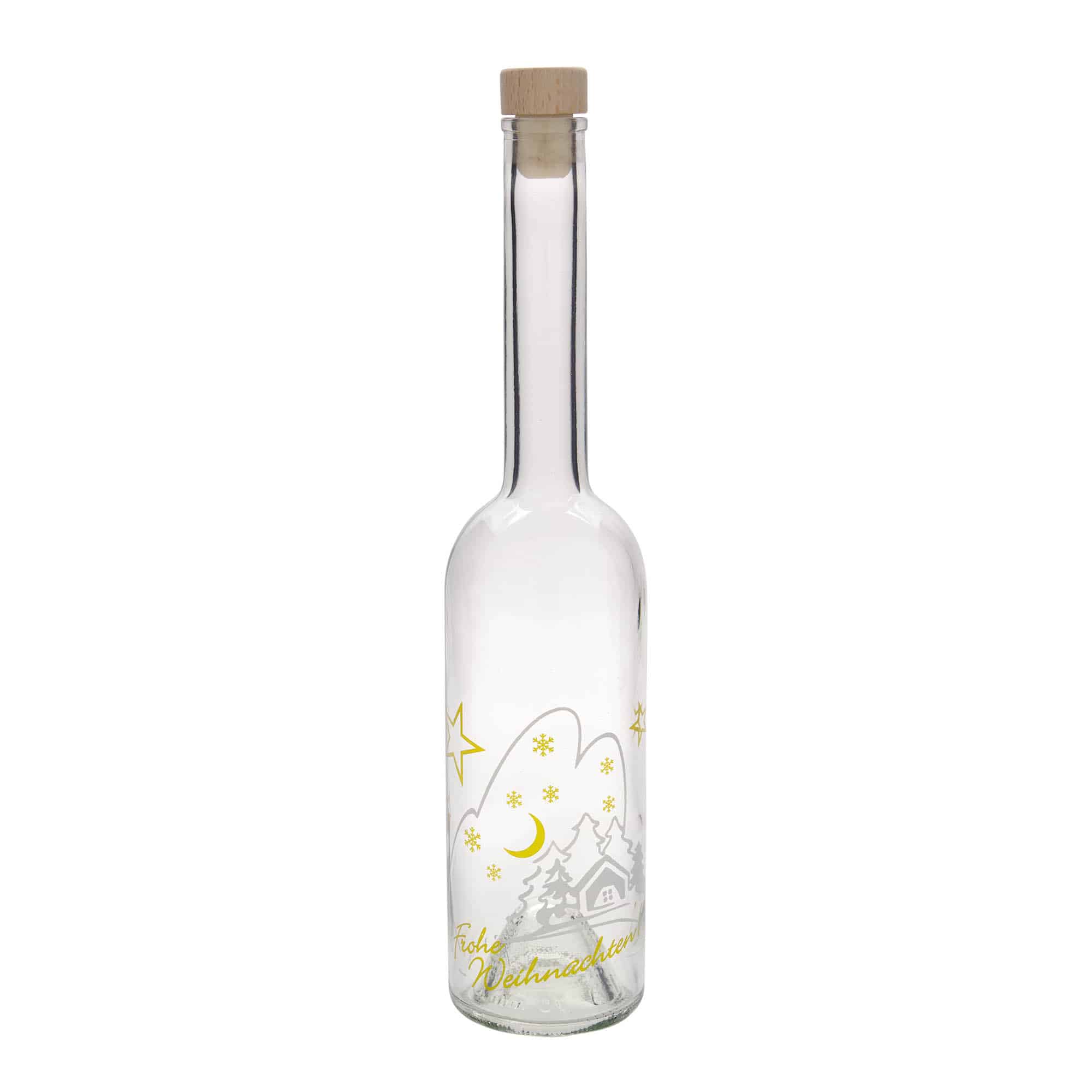 500 ml glasflaska 'Opera', motiv: julidyll, mynning: kork