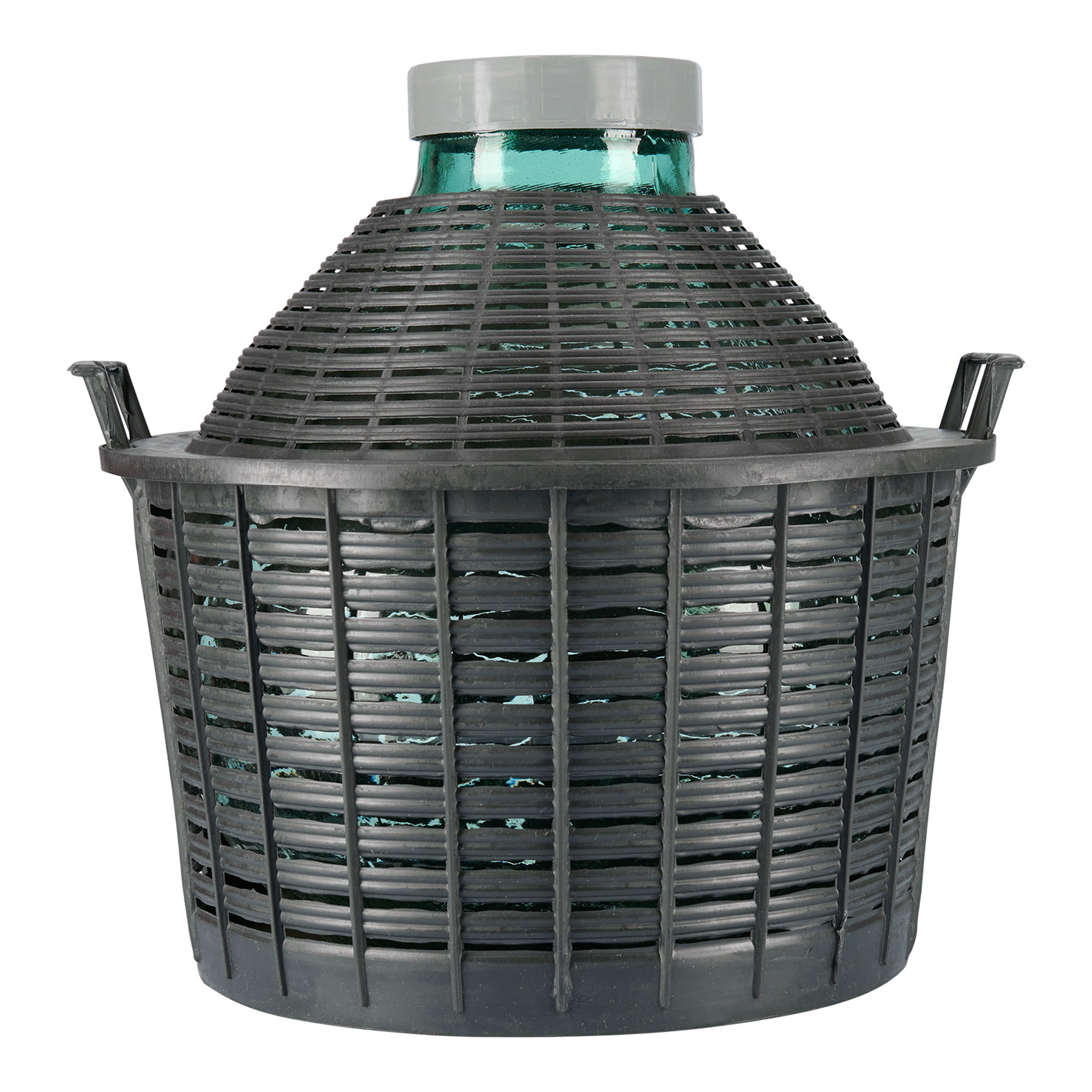 25 l ballongflaska med vid hals, glas, öppning: skruvlock