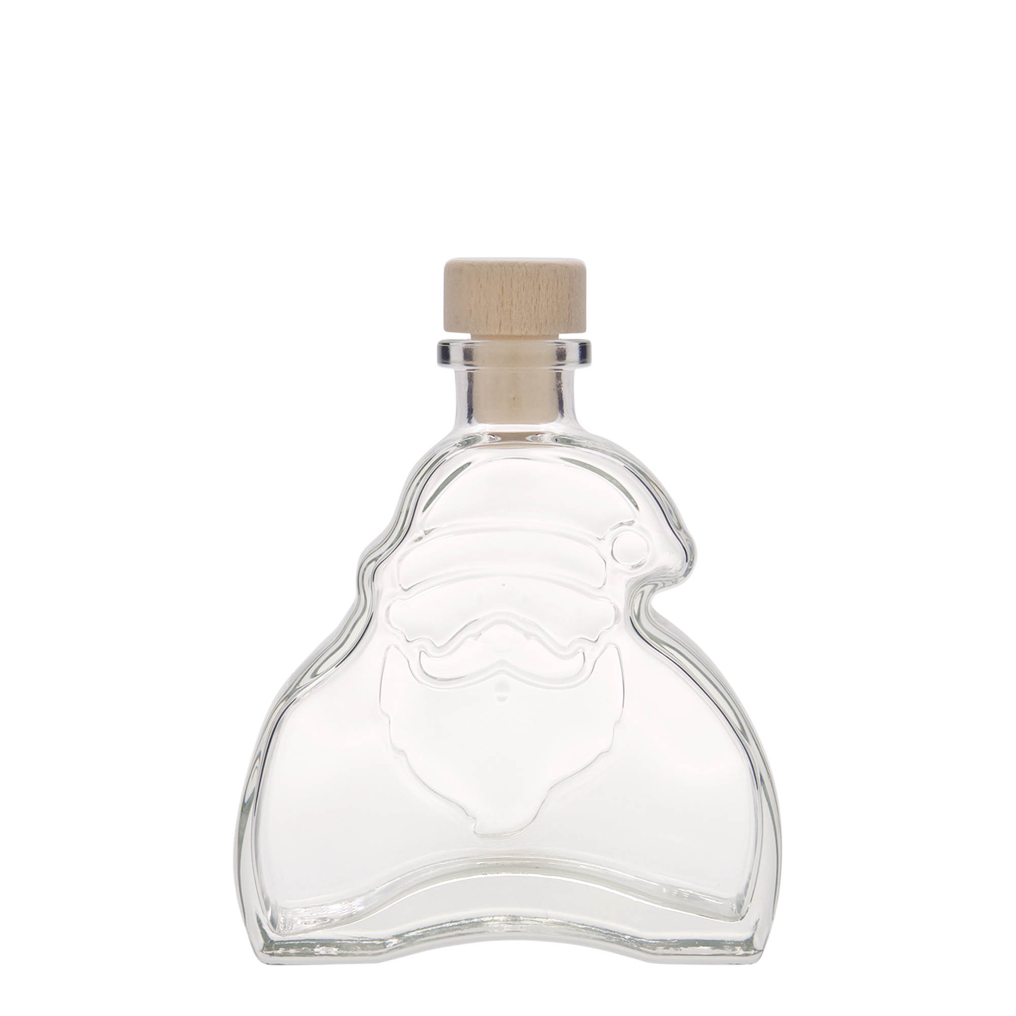 200 ml glasflaska 'Jultomten', öppning: kork