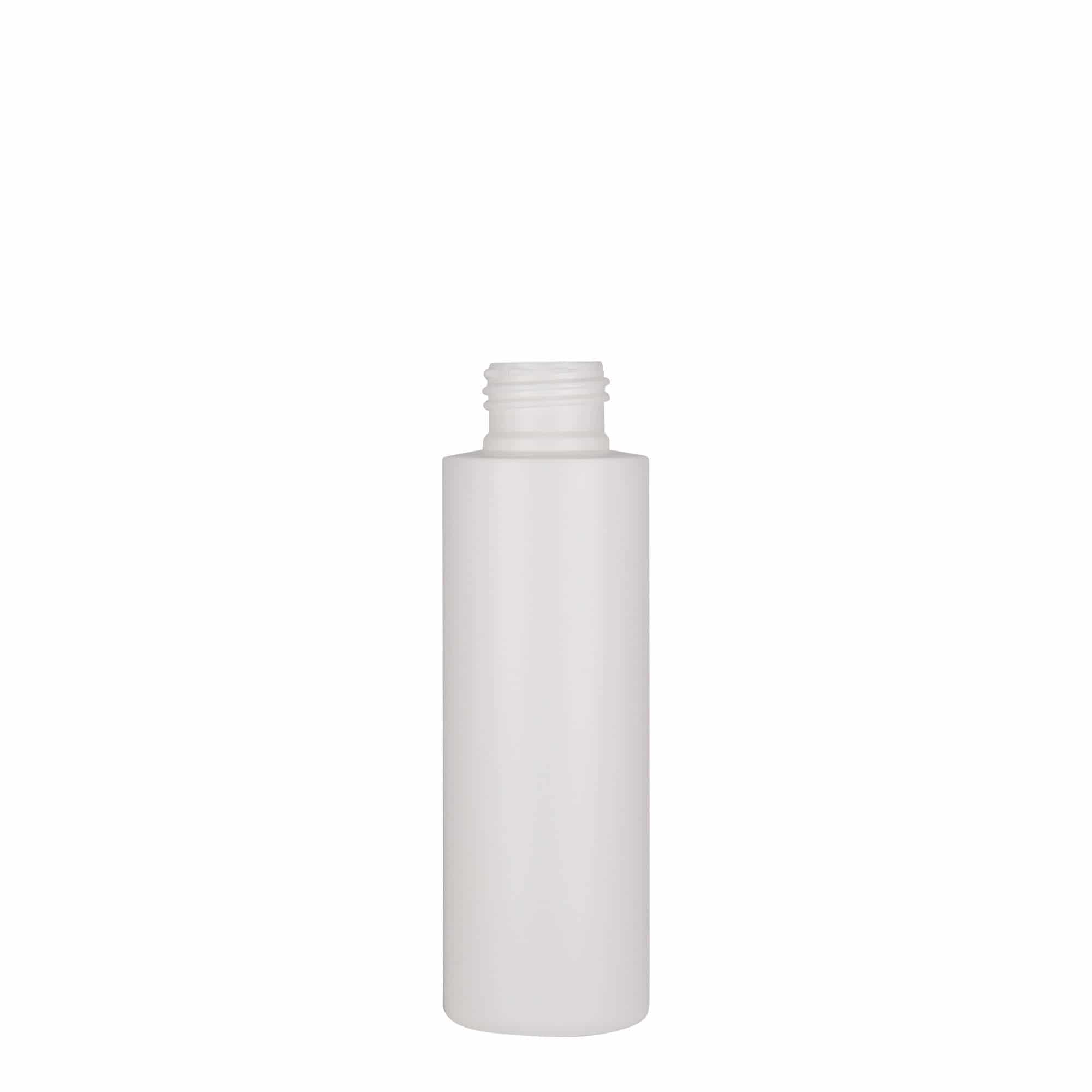 100 ml plastflaska 'Pipe', HDPE, vit, mynning: 24/410