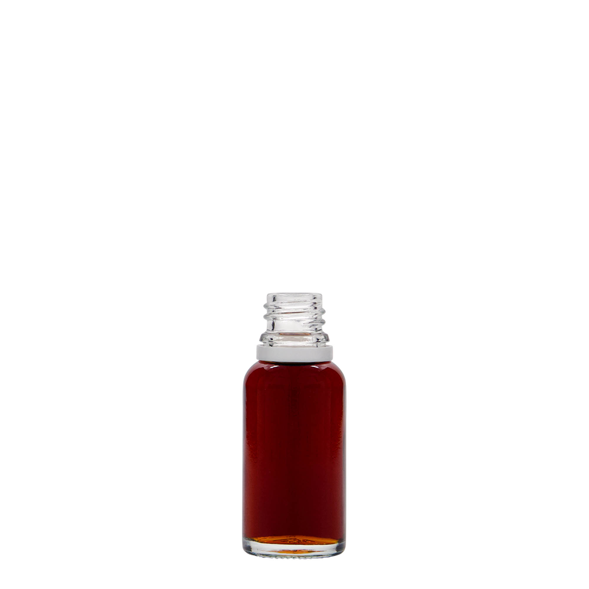 20 ml medicinflaska, glas, mynning: DIN 18