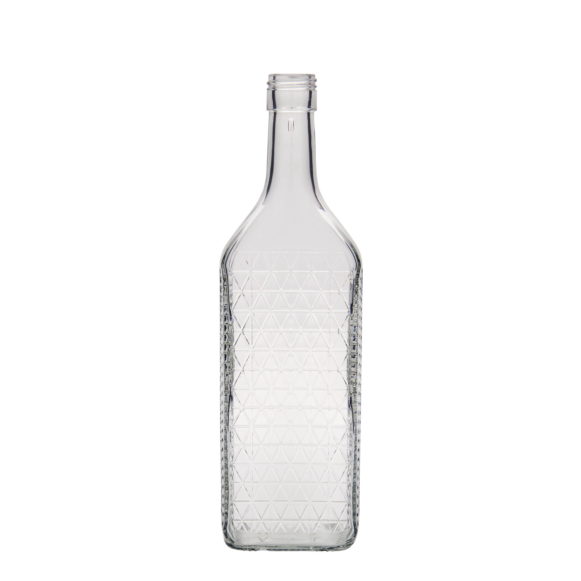 700 ml glasflaska 'Caruso', rektangulär, mynning: PP 31,5 700 ml glasflaska 'Caruso', rektangulär, mynning: PP 31,5