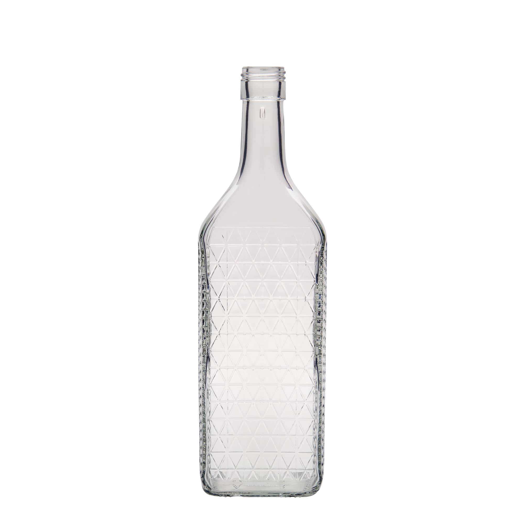 700 ml glasflaska 'Caruso', rektangulär, mynning: PP 31,5 700 ml glasflaska 'Caruso', rektangulär, mynning: PP 31,5