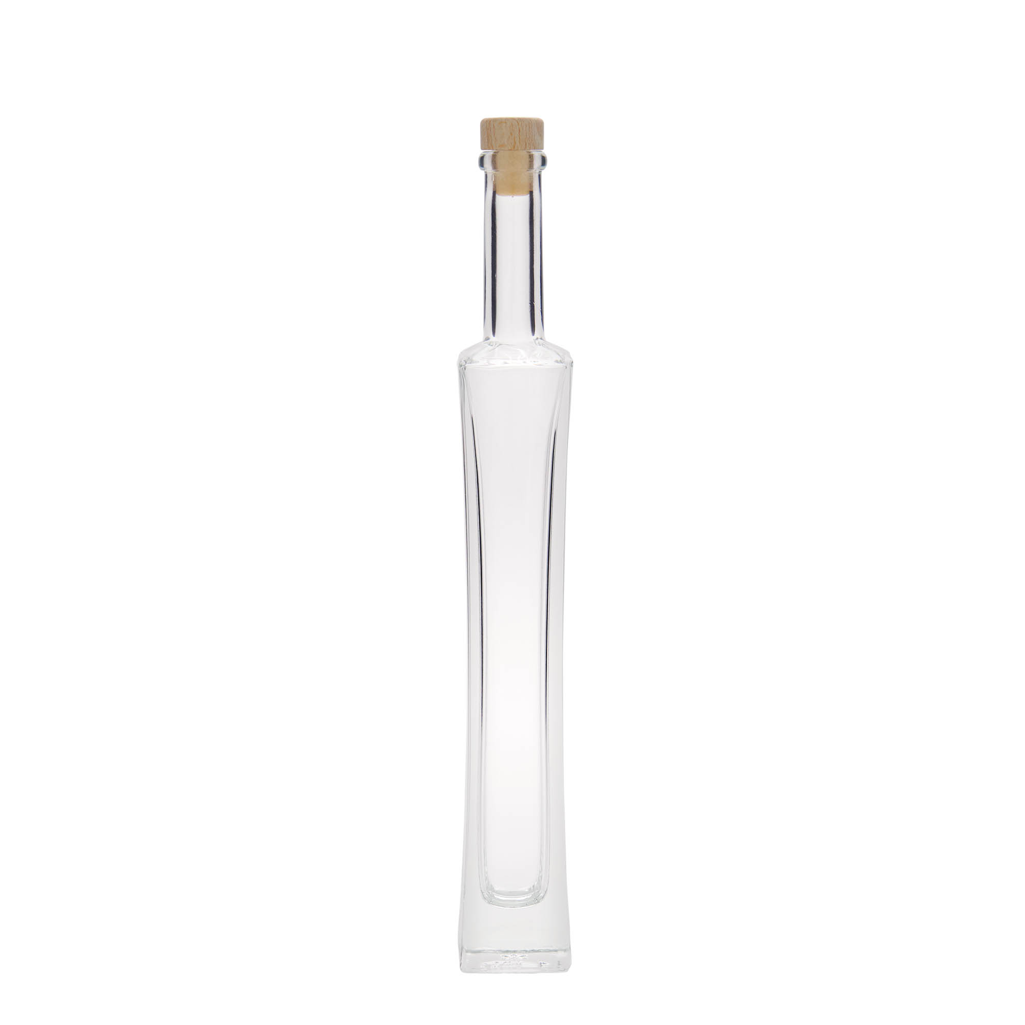 100 ml glasflaska 'Koko', kvadratisk, öppning: kork