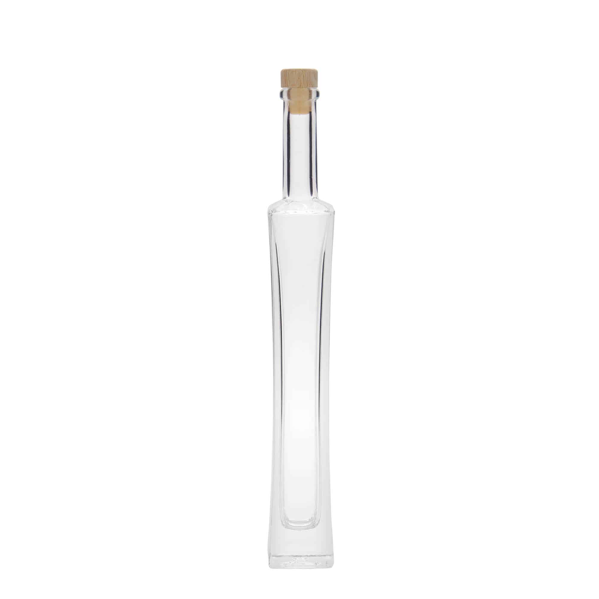 100 ml glasflaska 'Koko', kvadratisk, öppning: kork