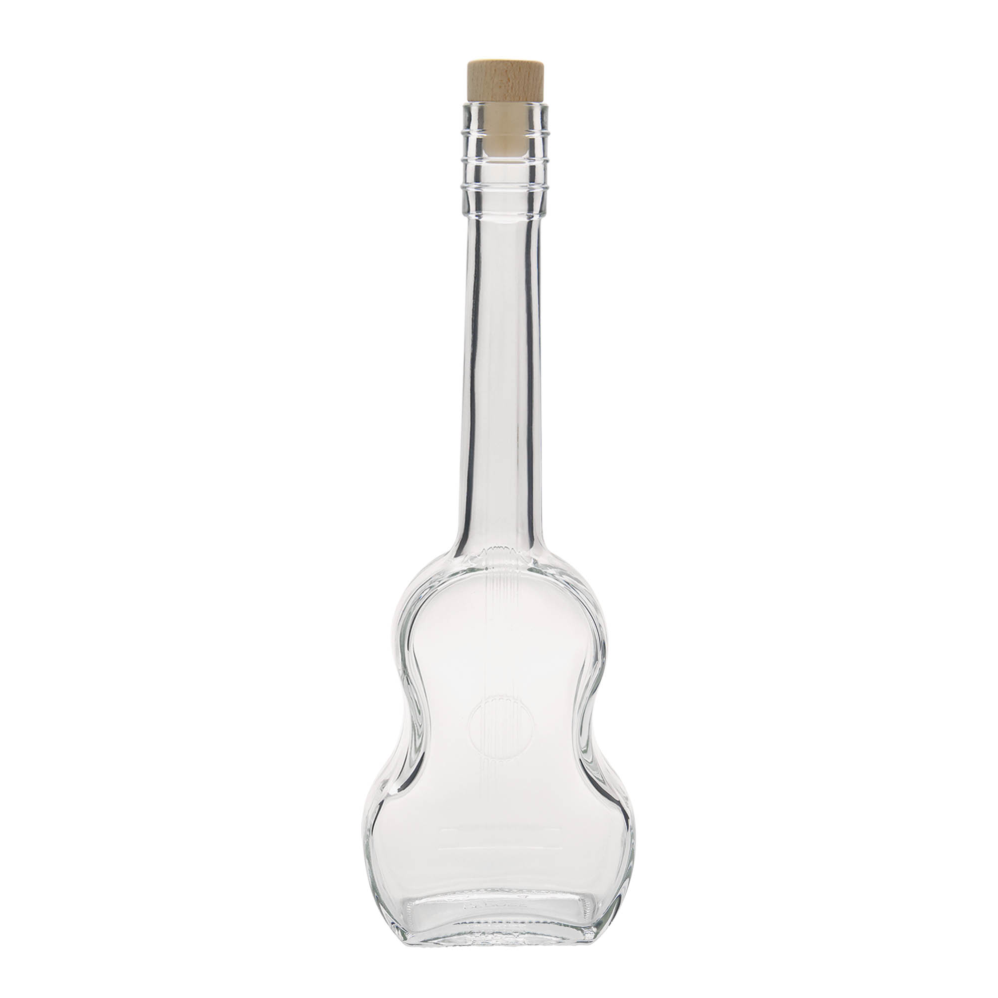 500 ml glasflaska 'Gitarr', öppning: kork 500 ml glasflaska 'Gitarr', öppning: kork