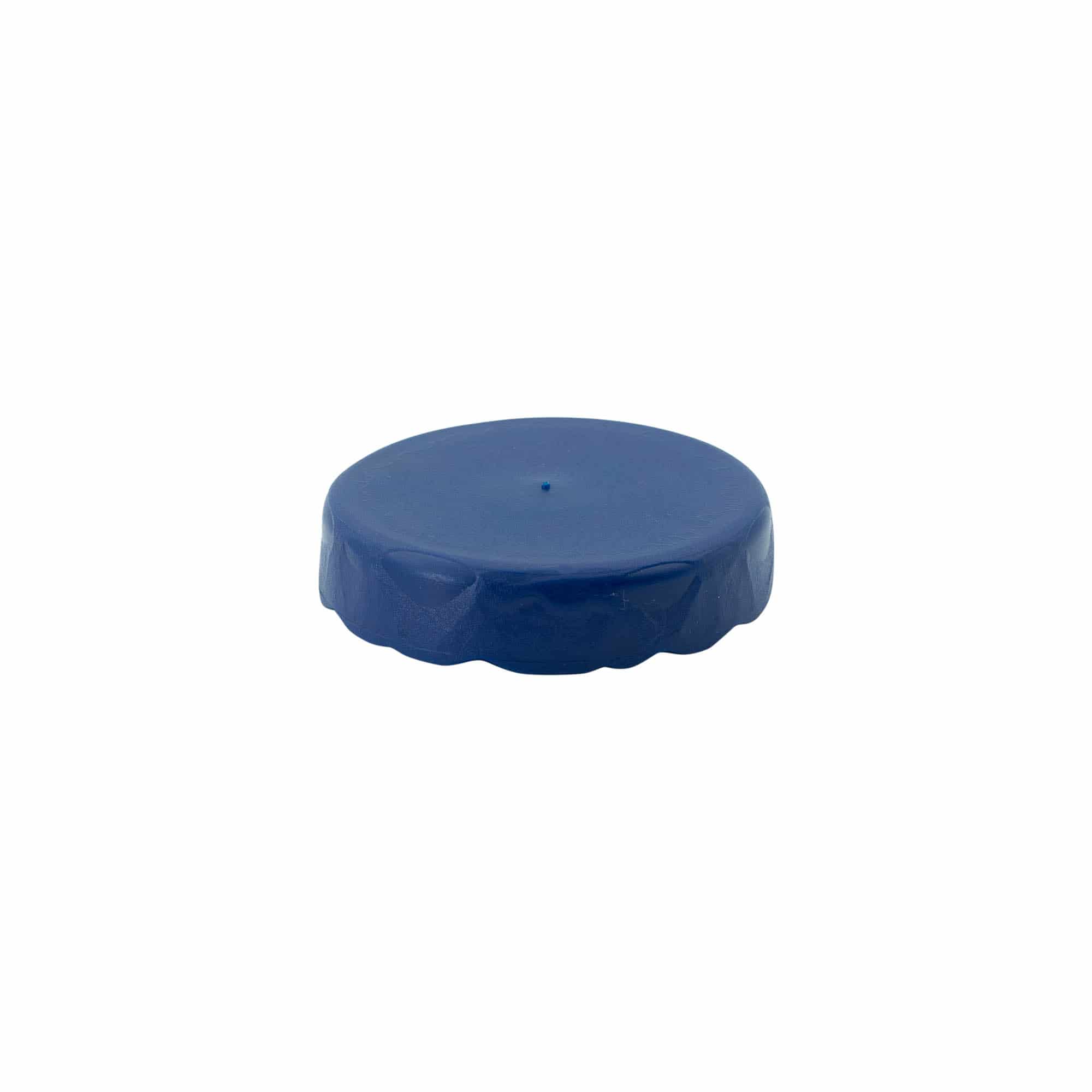Lock med överlapp för smalhalsad keramikkruka, HDPE-plast, blå