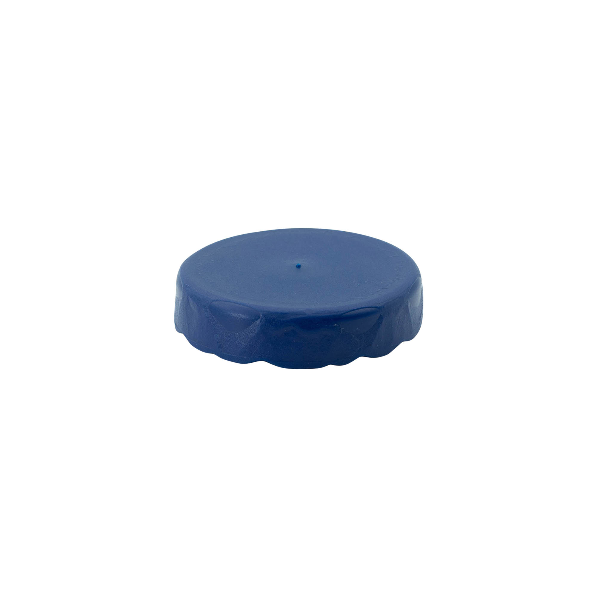 Lock med överlapp för smalhalsad keramikkruka, HDPE-plast, blå