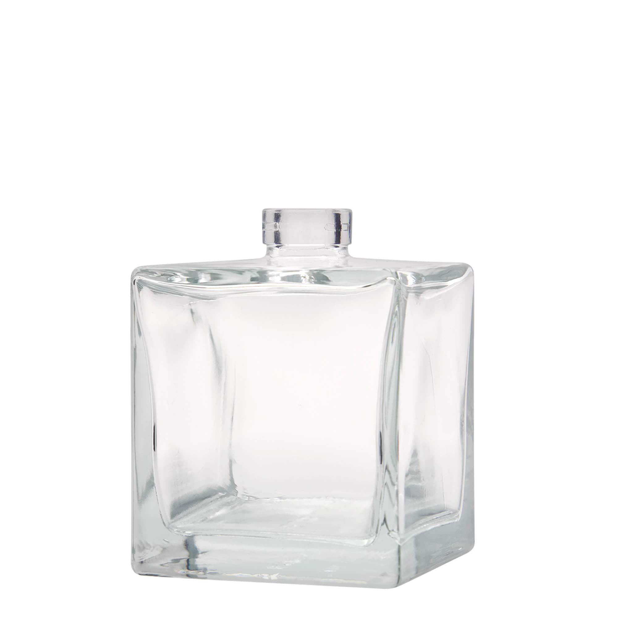 500 ml glasflaska 'Cube', kvadratisk, öppning: kork 500 ml glasflaska 'Cube', kvadratisk, öppning: kork