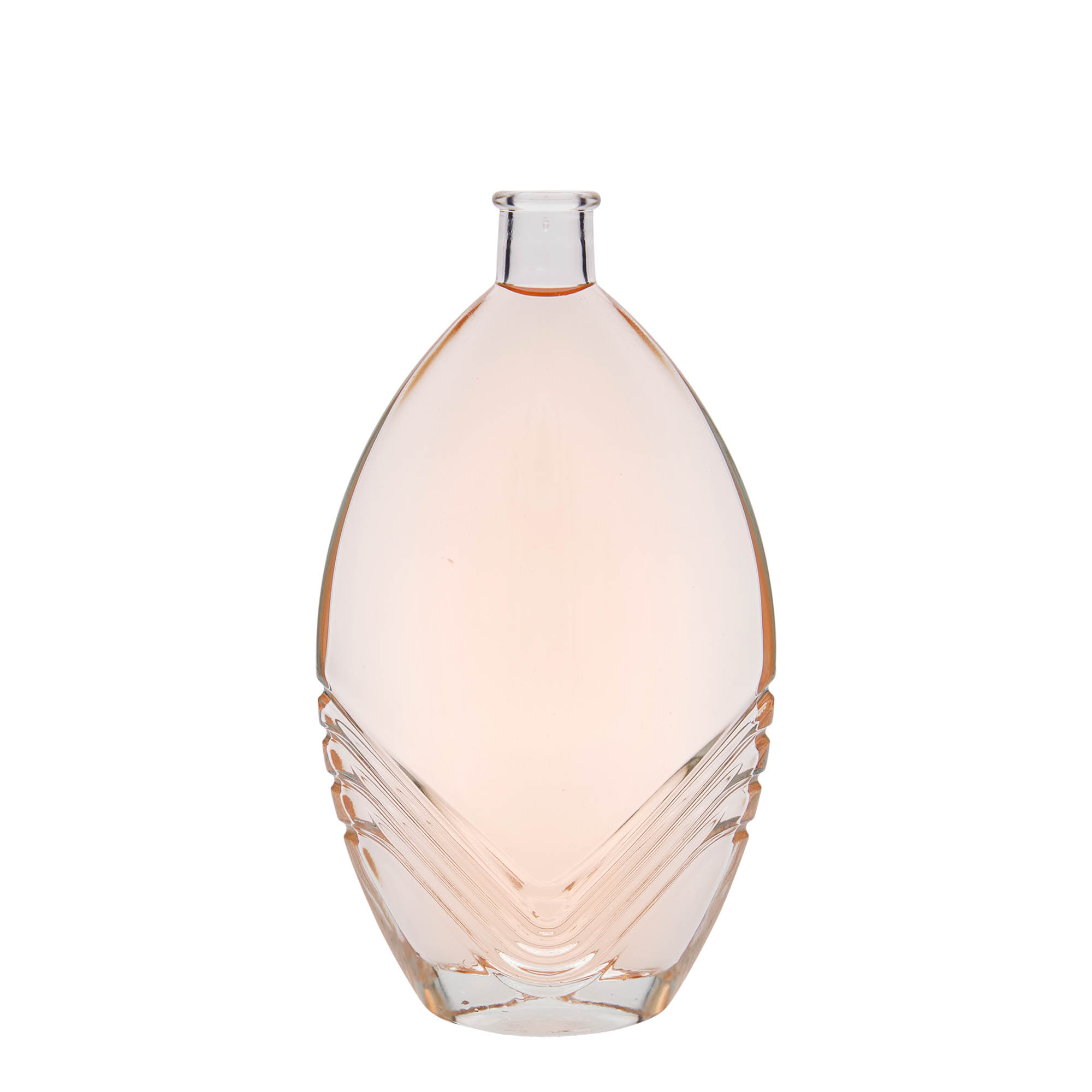 500 ml glasflaska 'Florence', oval, öppning: kork