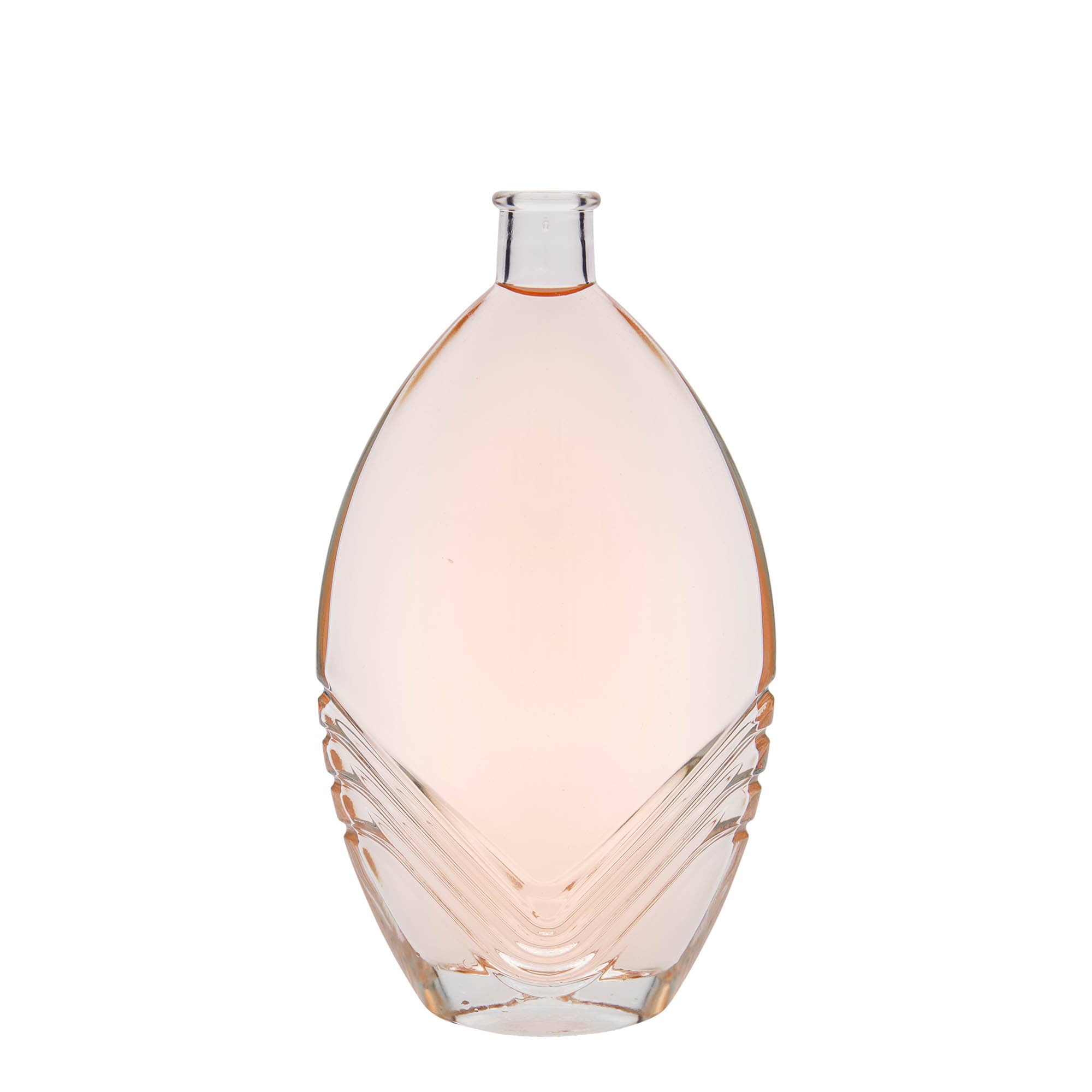 500 ml glasflaska 'Florence', oval, öppning: kork